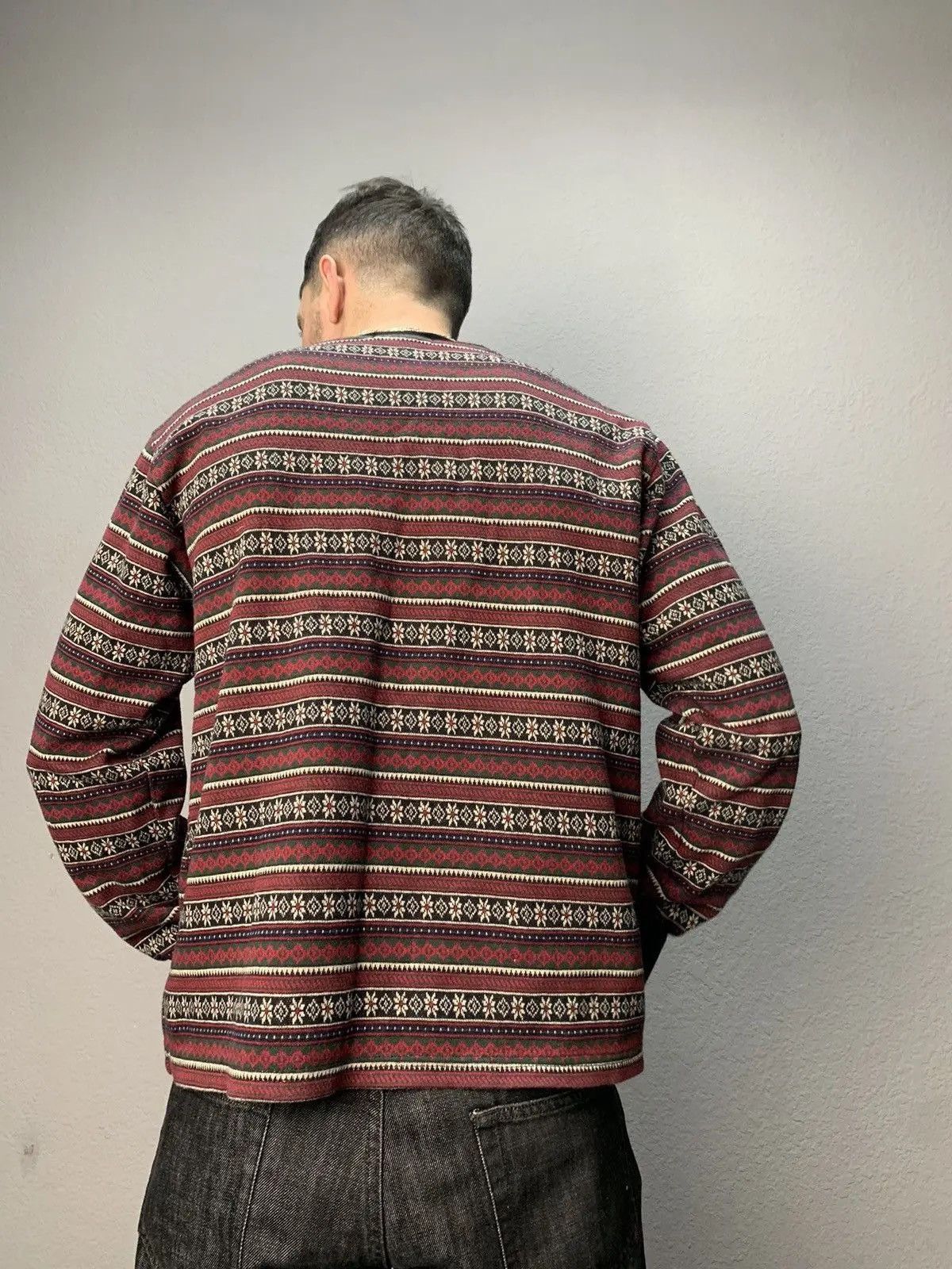 Polo Ralph Lauren × RRL Ralph Lauren × Vintage Vintage Y2K Polo Ralph Lauren Wool Sweater nova check Size US M / EU 48-50 / 2 - 11 Thumbnail