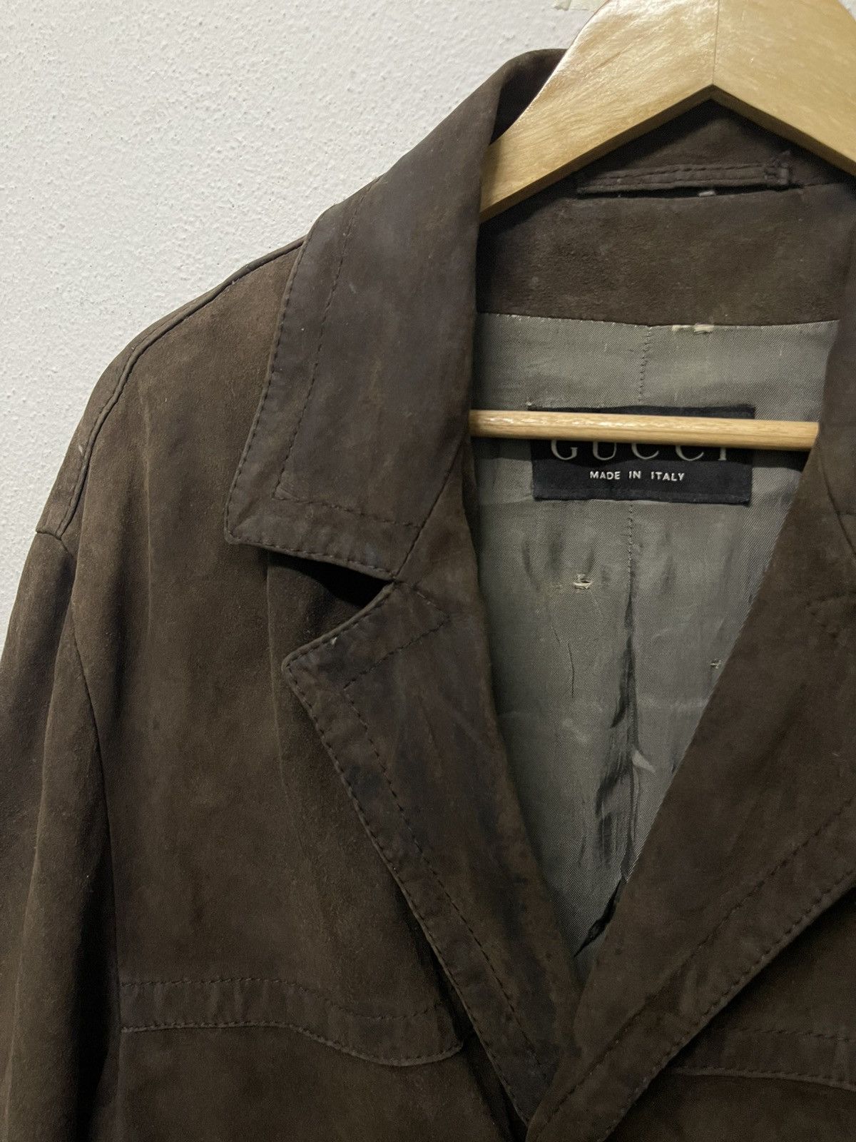 Gucci AW 1998 GUCCI BY TOMFORD SUEDE LEATHER COAT Size US L / EU 52-54 / 3 - 11 Thumbnail