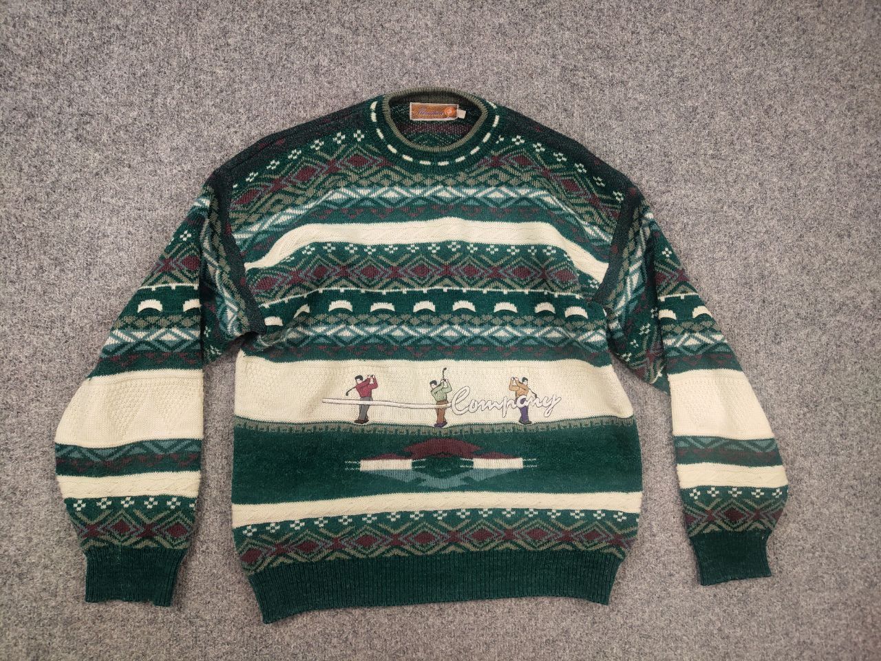 Vintage Vintage 80 - 90's Miniature Company Golf Logo Knit Sweater Size US S / EU 44-46 / 1 - 2 Thumbnail