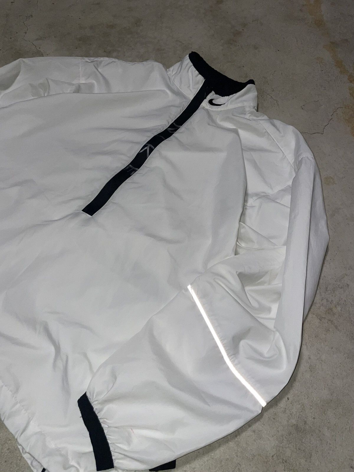 Nike × Vintage 90’s White Nike Lightweight Pullover Windbreaker Size US M / EU 48-50 / 2 - 3 Thumbnail