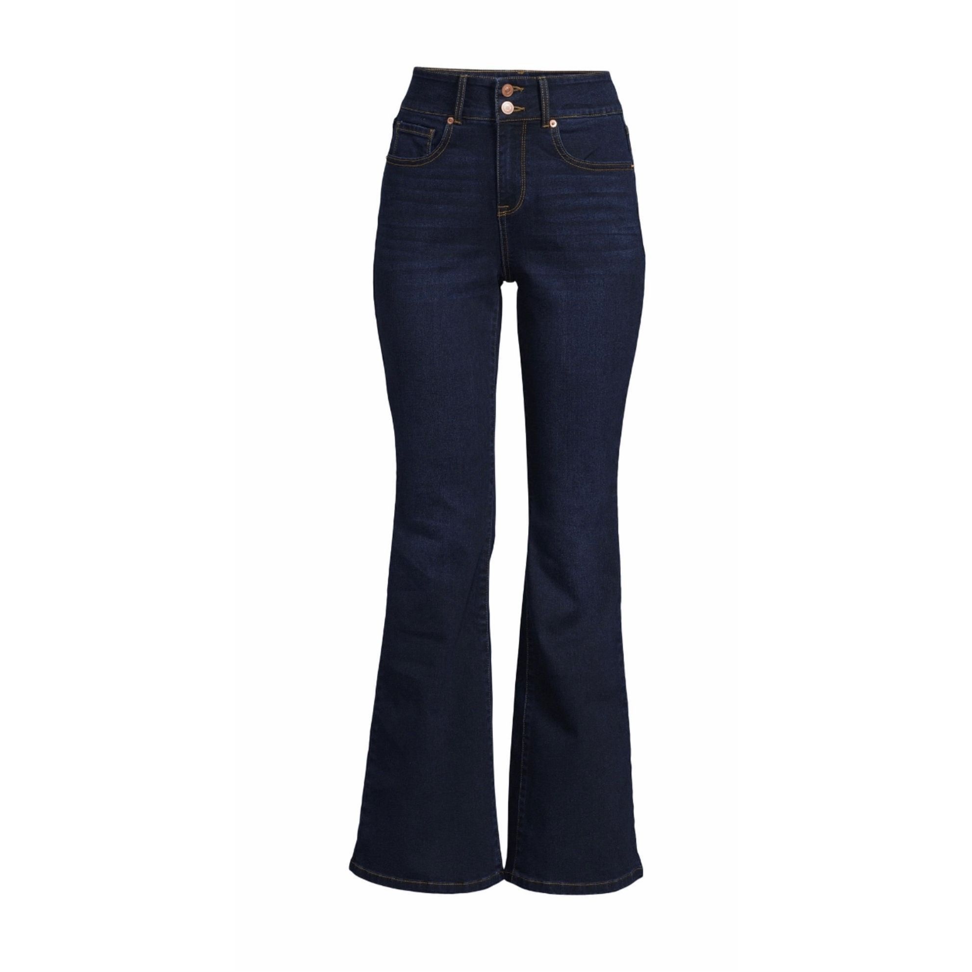 Other No Boundaries Juniors Double Button High Rise Flare Strech D Size 25" / US 0 / IT 36 - 1 Thumbnail