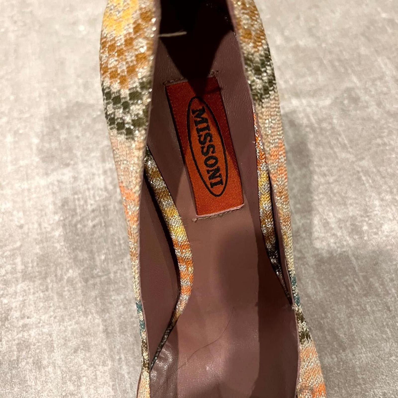 Missoni Missoni Multicolor Zigzag Pattern Women's High Heels Size US 7.5 / IT 37.5 - 2 Thumbnail