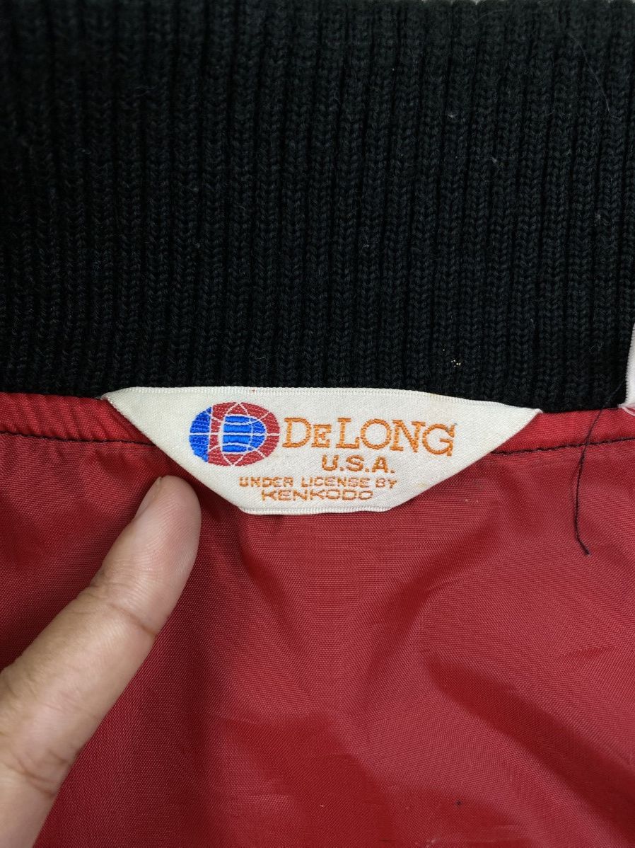 Delong × Vintage Vintage Delong Fullbutton Varsity Style Jacket Size US M / EU 48-50 / 2 - 8 Thumbnail