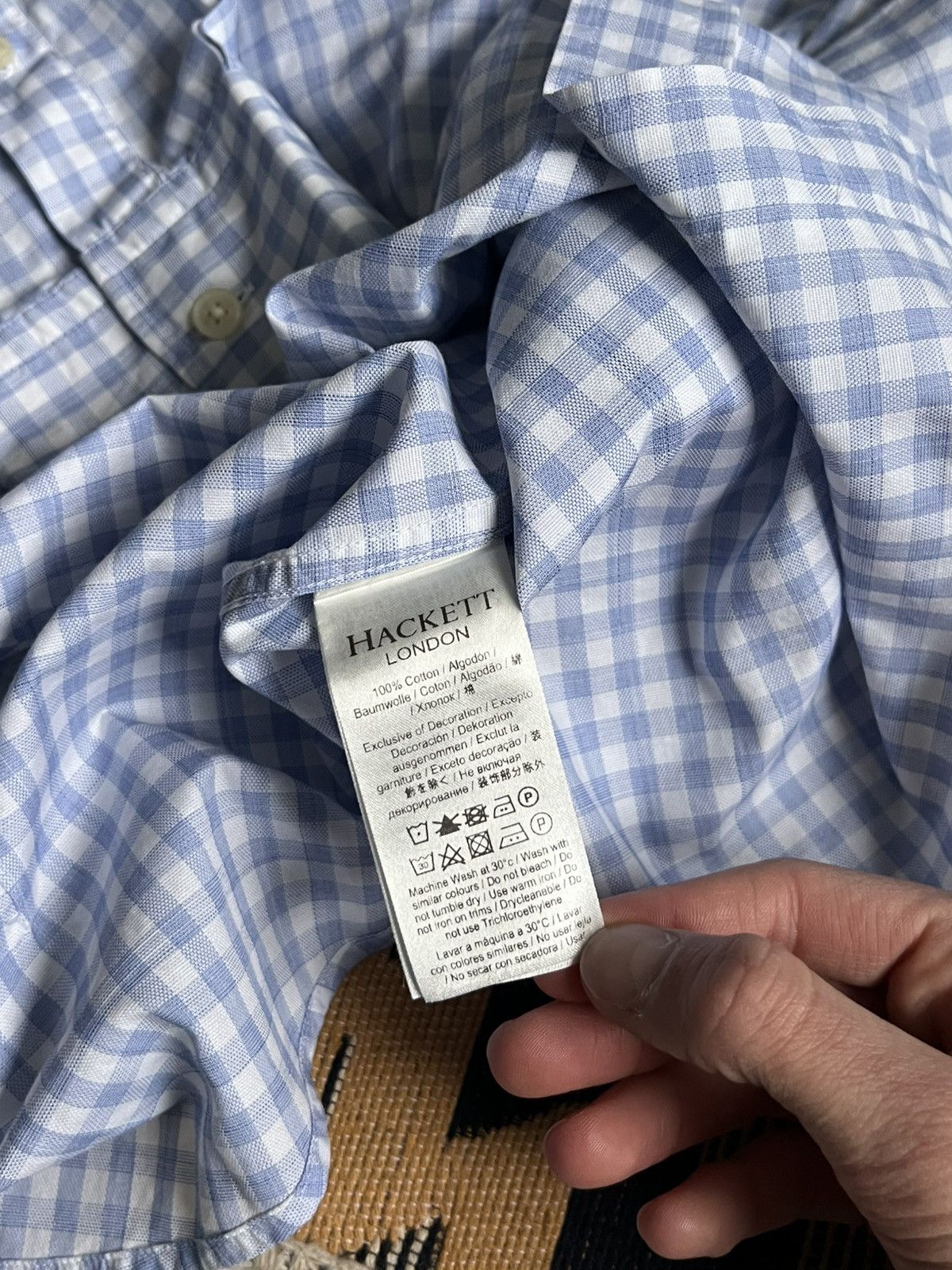 Hackett Hackett London Button Up Luxury Shirt Size US L / EU 52-54 / 3 - 9 Thumbnail