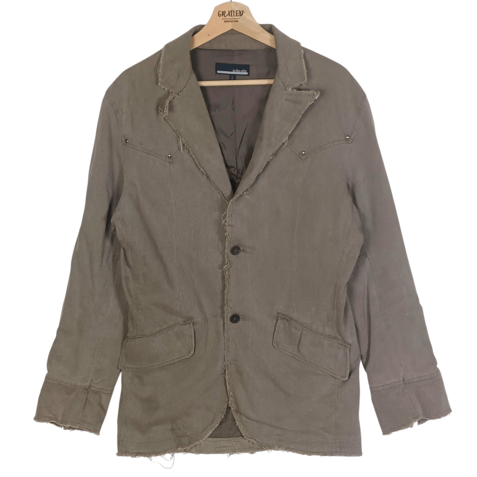 【Archive】in the attic khaki coat Archive】in the attic khaki coat 90s trench coat / vintage