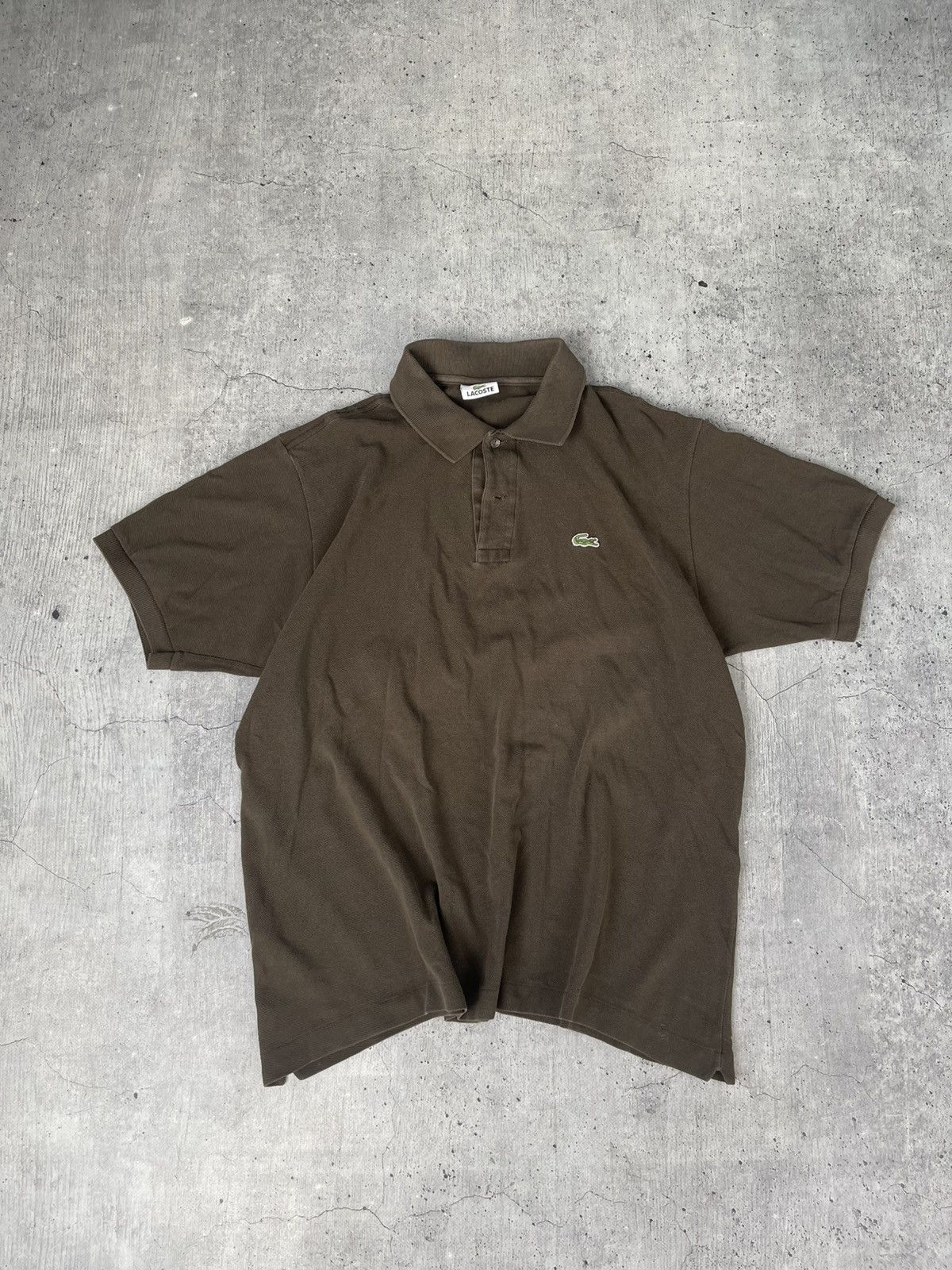 Lacoste Vintage Lacoste polo T shirt brown retro 90s 80s y2k tee Size US XL / EU 56 / 4 - 8 Thumbnail