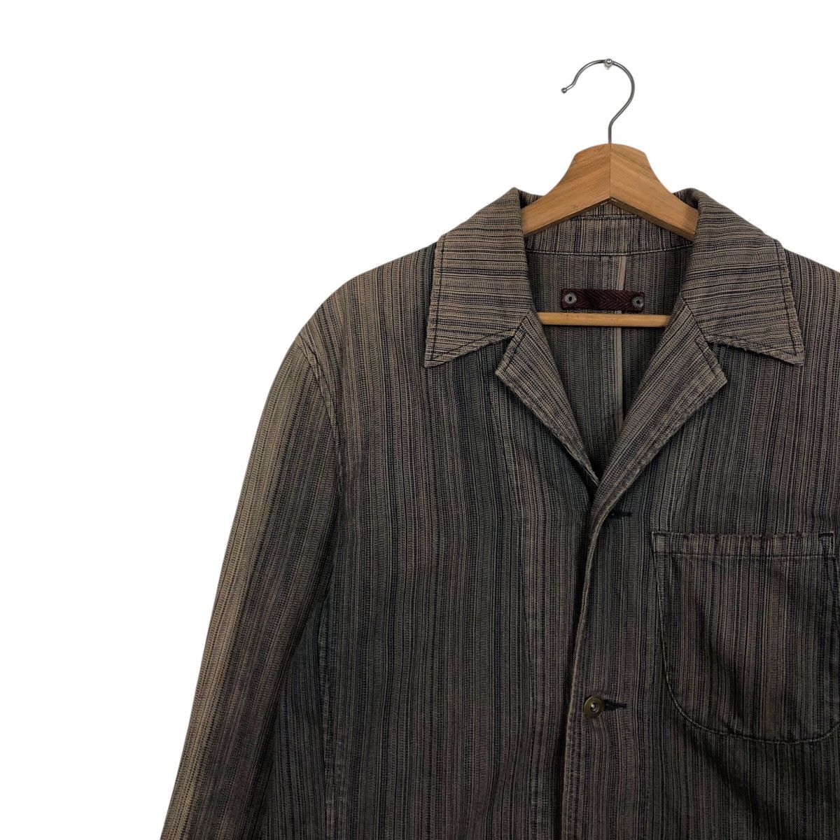 Japanese Brand 📌Vintage Hickory Chore Jacket Haze Simon Issey Miyake Size US M / EU 48-50 / 2 - 8 Thumbnail
