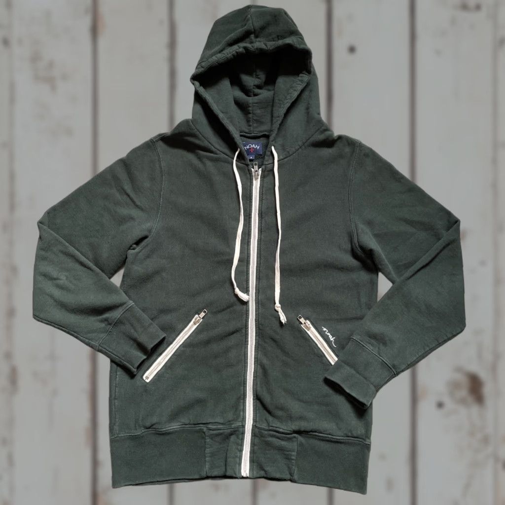 Noah NOAH Full Zip Pockets Hoodie Script Sweatshirt Jacket Made Canada S Green Unisex Adults Baseball? Size US S / EU 44-46 / 1 - 1 Thumbnail