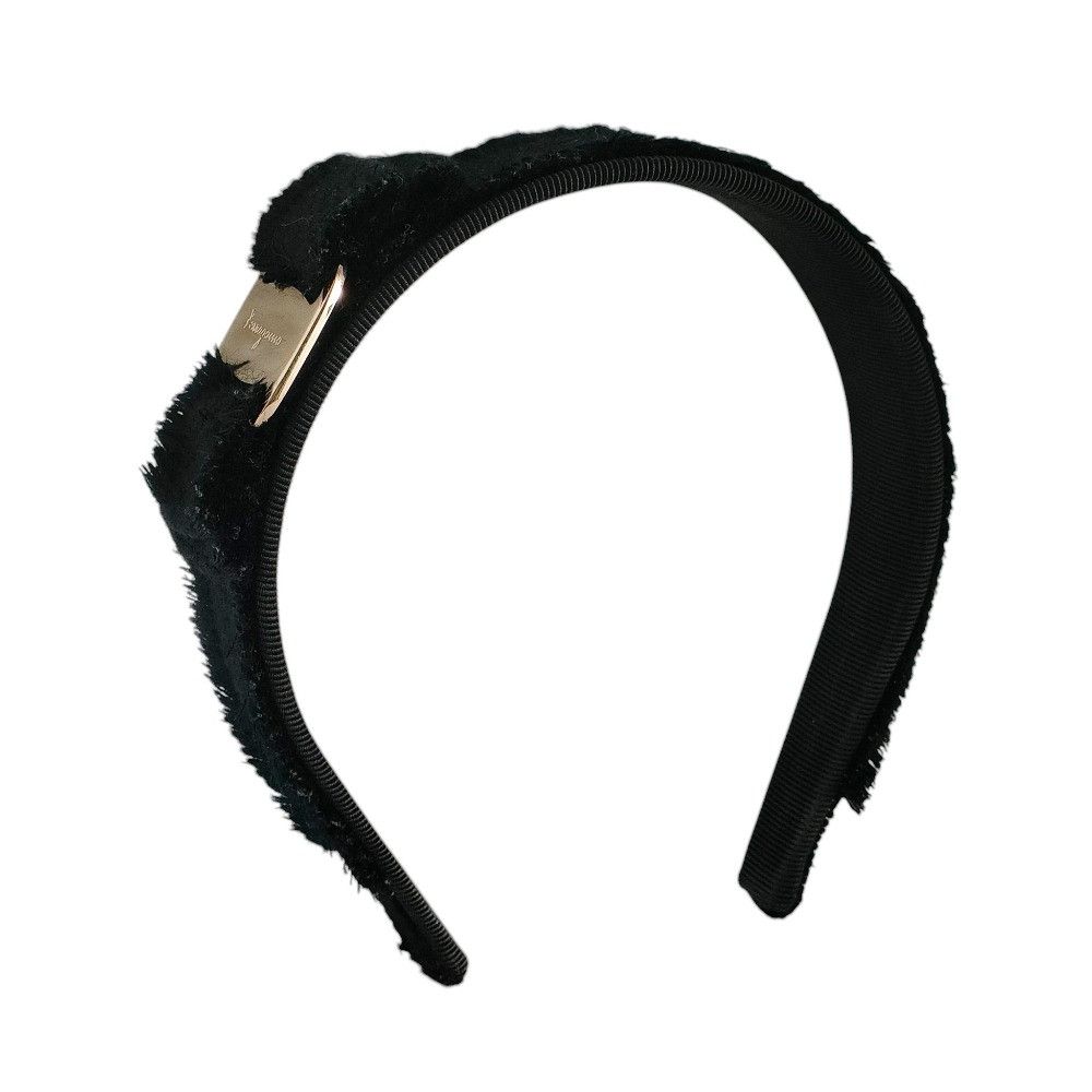 Salvatore Ferragamo Salvatore Ferragamo Salvatore Ferragamo Vara Ribbon Fringe Headband Hair Accessory Textile Other DUTY FREE for USA Size ONE SIZE - 1 Thumbnail
