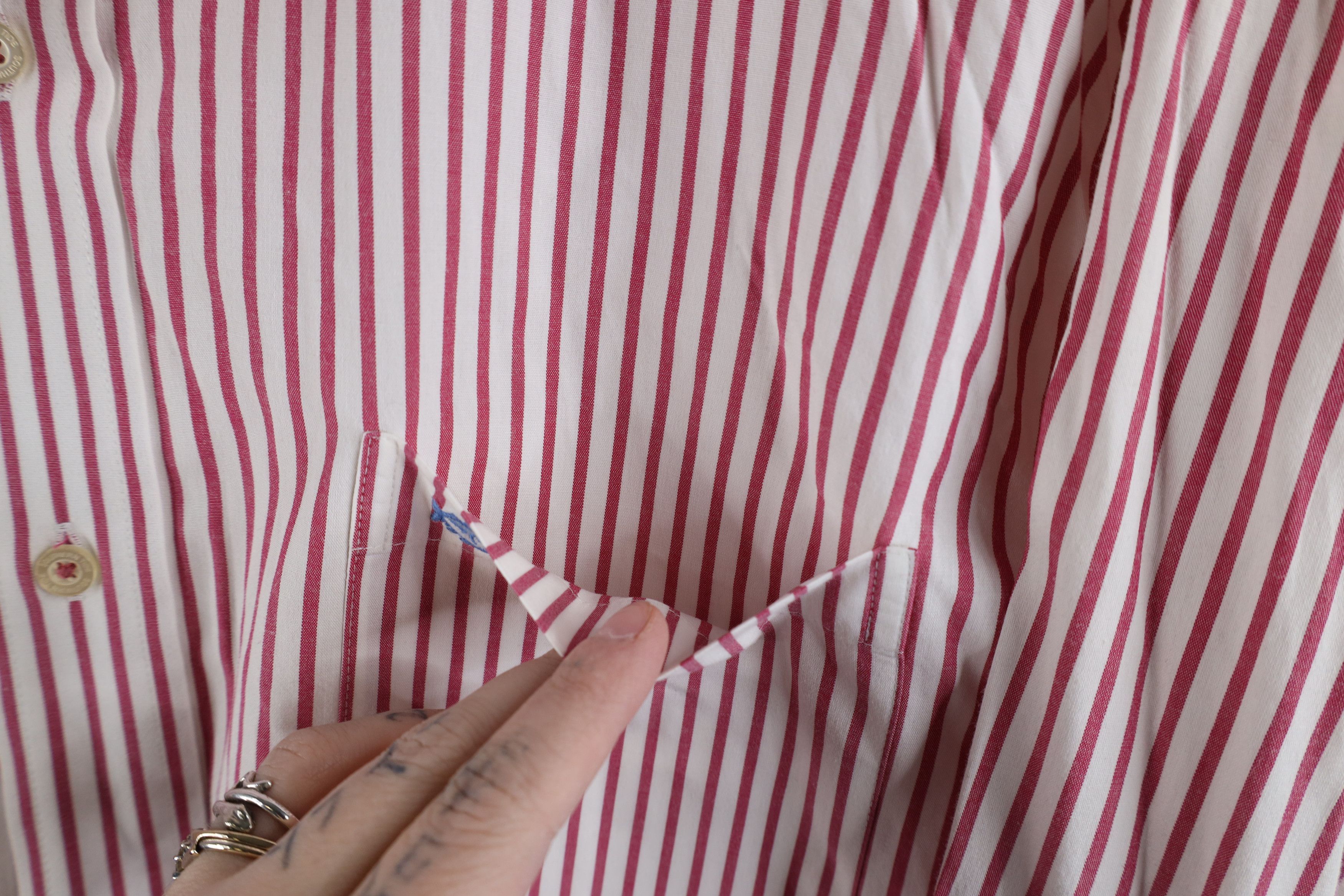 Southern Tide × Vintage Southern Tide Fish Logo Striped Oxford Button Down Shirt Size US L / EU 52-54 / 3 - 5 Thumbnail