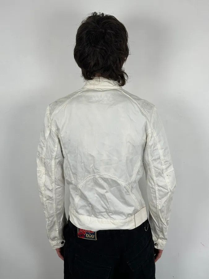 John Richmond Richmond Multi Zip White Avant-Garde Biker Jacket Size US M / EU 48-50 / 2 - 3 Thumbnail