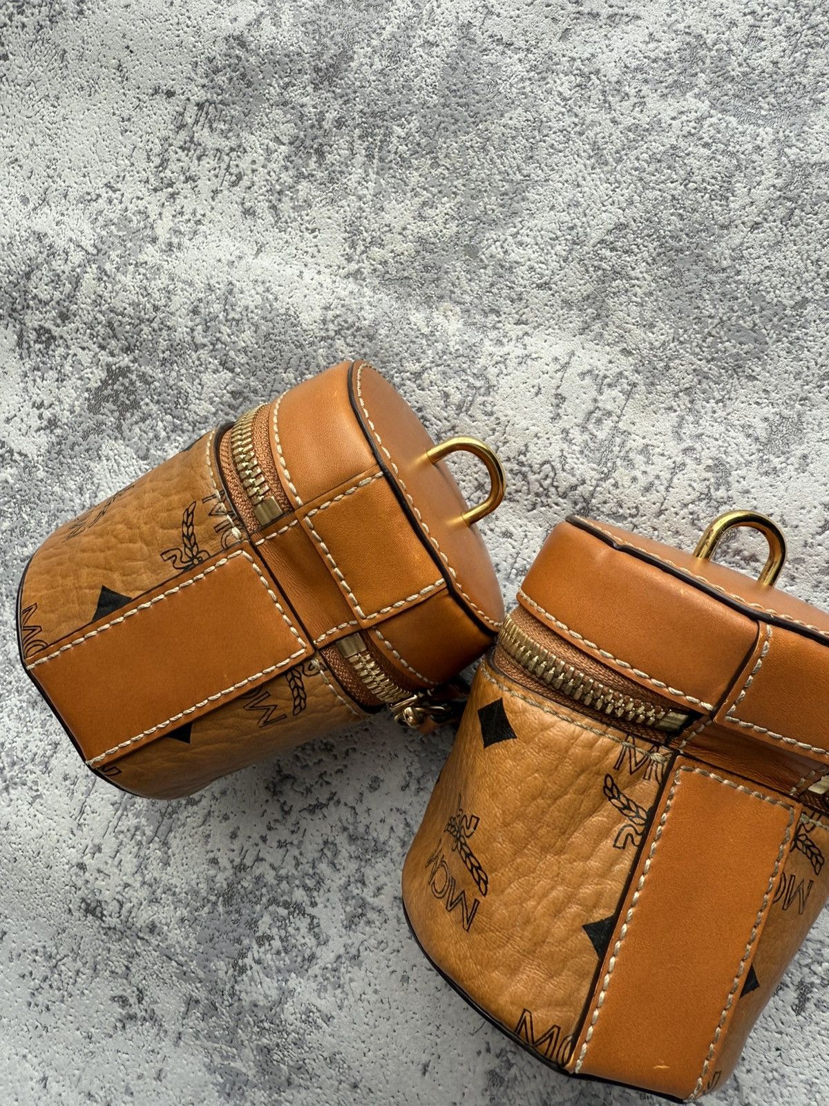 MCM Rare MCM Aren Visetos Vintage Cylinder Bag X2 Size ONE SIZE - 8 Thumbnail