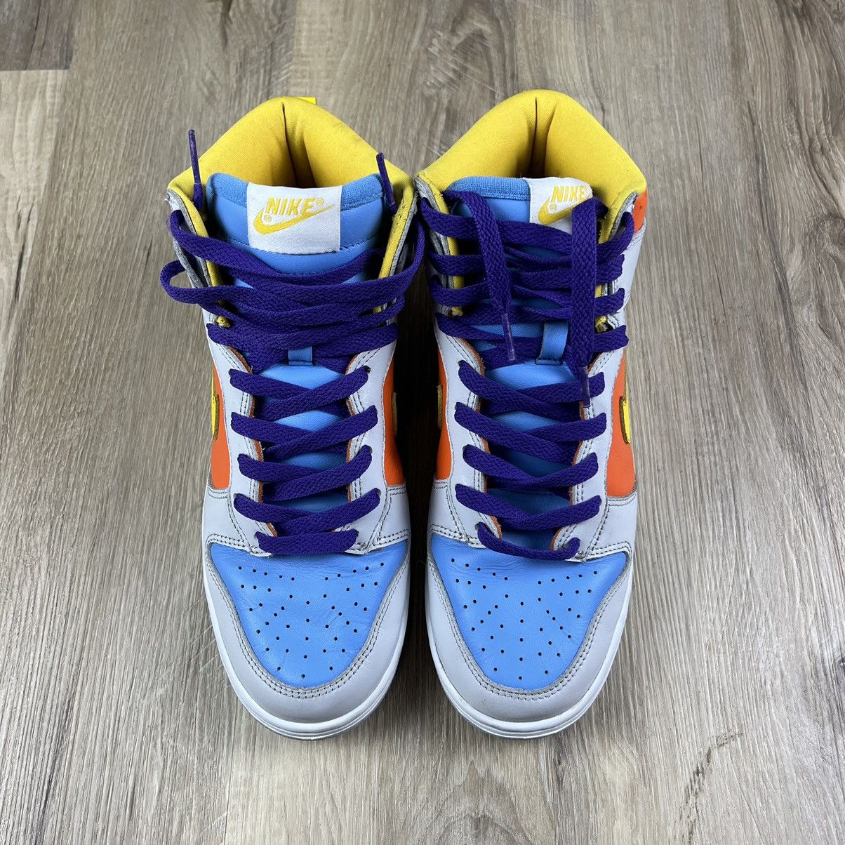 Nike × Vintage Nike Dunk High 2007 Nike ID Mens 8.5 Halloween Shoes Size US 8.5 / EU 41-42 - 2 Thumbnail
