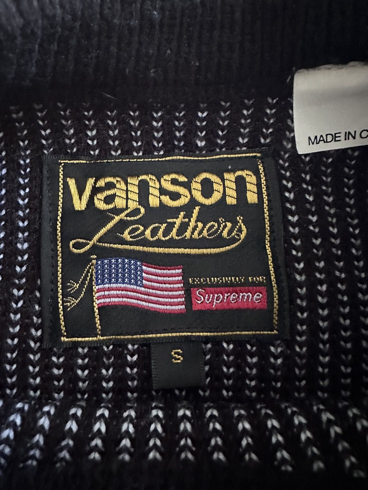 Supreme × Vanson Leathers Supreme Vanson Leathers Sweater Size US S / EU 44-46 / 1 - 3 Thumbnail