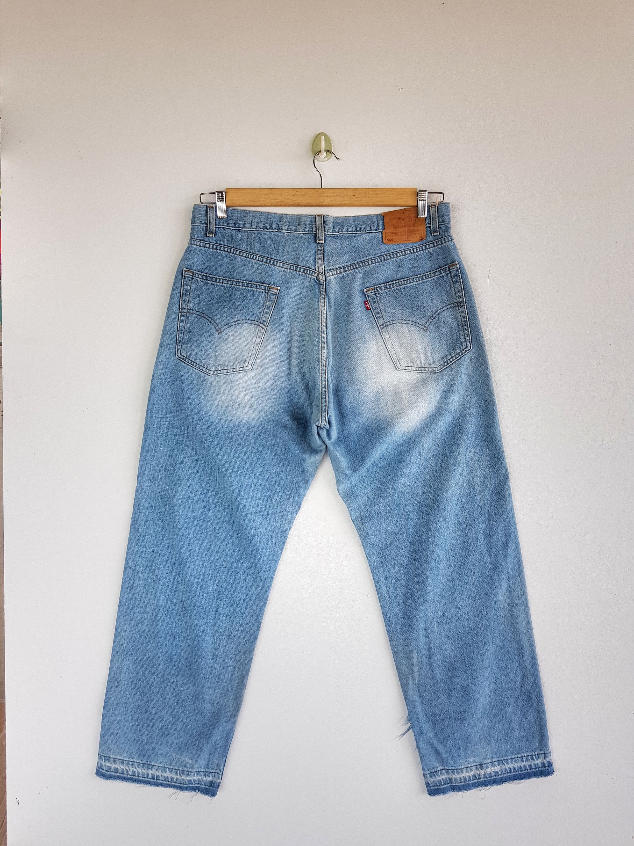 Levi's Levis Released Hem Baggy Jeans Levi's Light Wash Denim Size US 36 / EU 52 - 2 Thumbnail