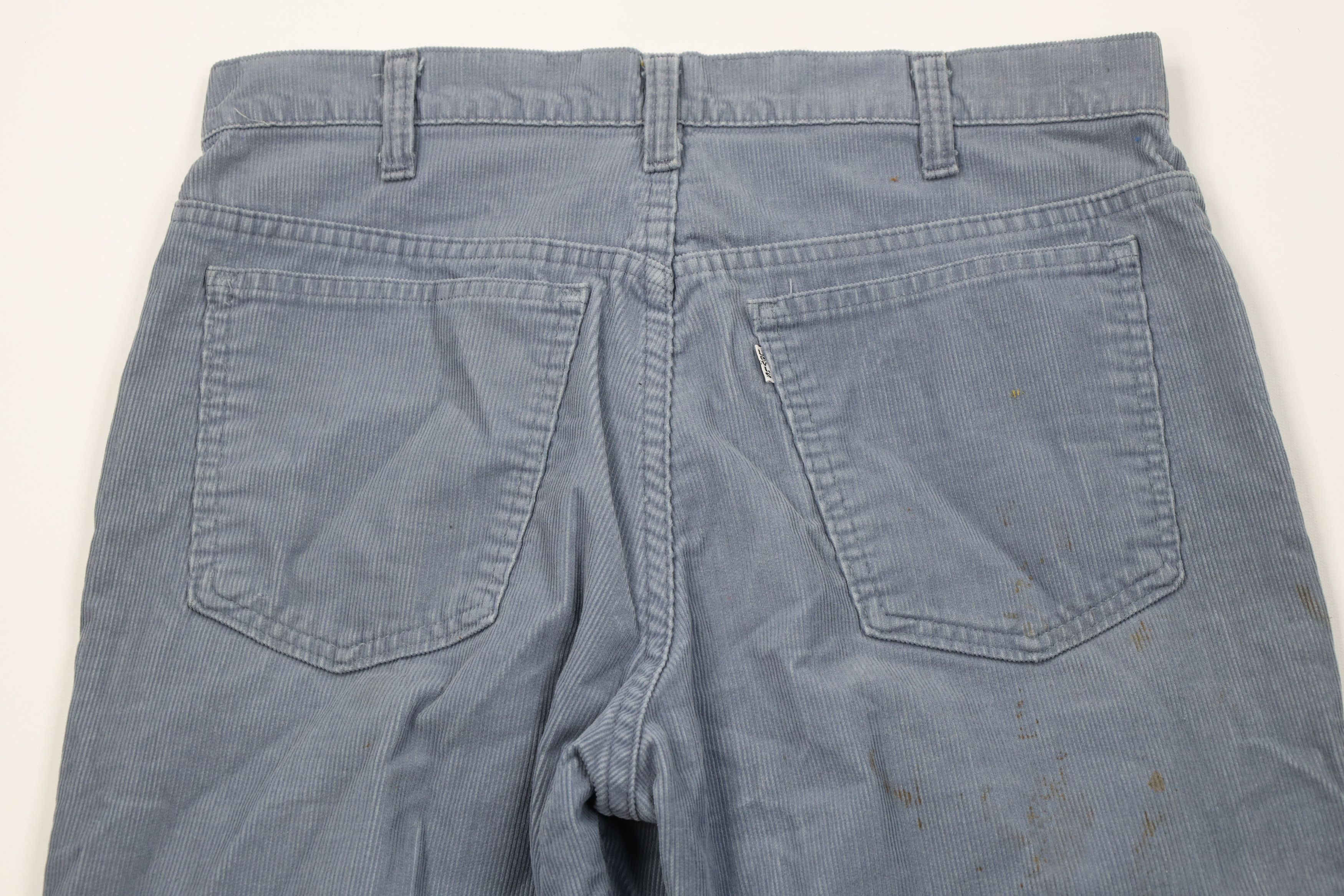 Levi's Vintage 70s Levis 501 Original Fit Corduroy Pants Blue USA Size US 34 / EU 50 - 11 Thumbnail