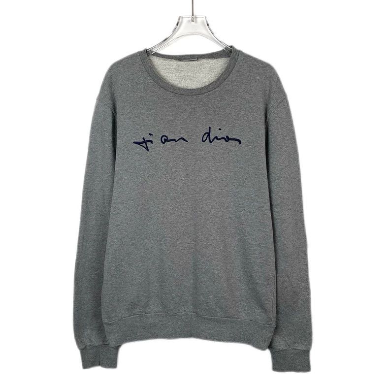 Dior Dior Gray logo letter round-neck pullover long-sleeved swea Size US S / EU 44-46 / 1 - 1 Thumbnail