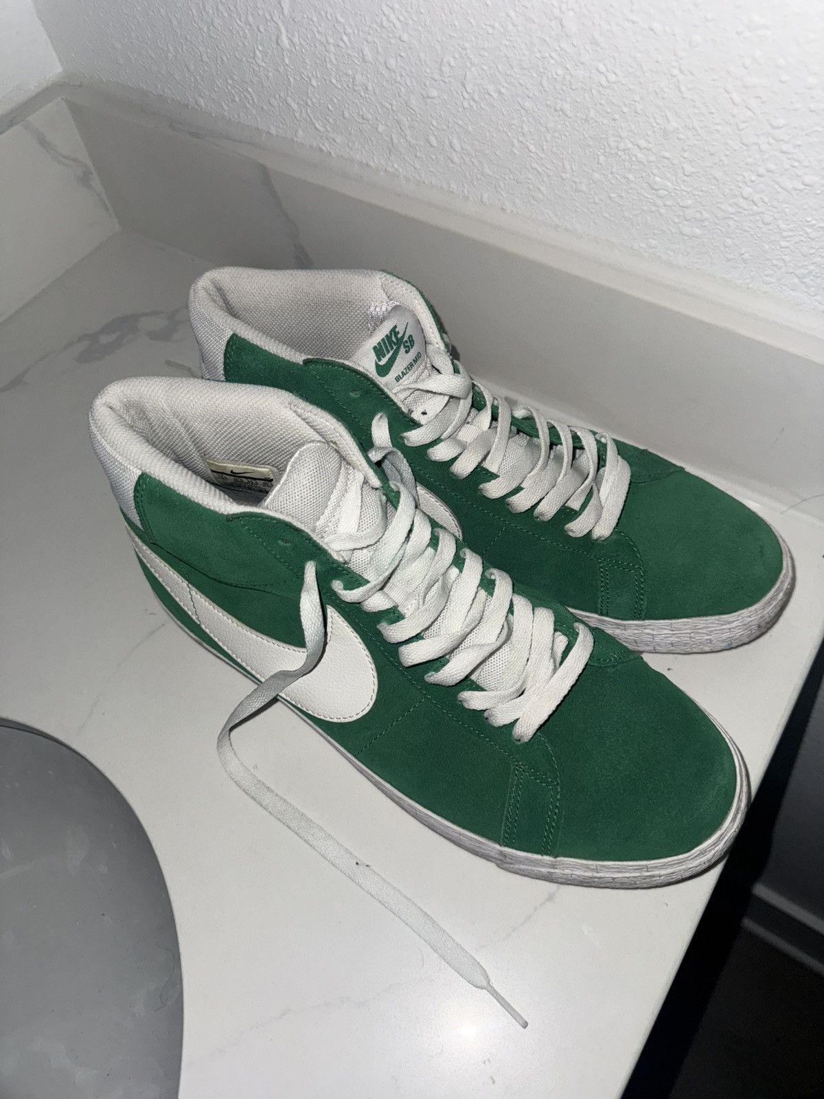 Nike Nike SB Blazer Mid Pine Green Size US 11.5 / EU 44-45 - 3 Thumbnail