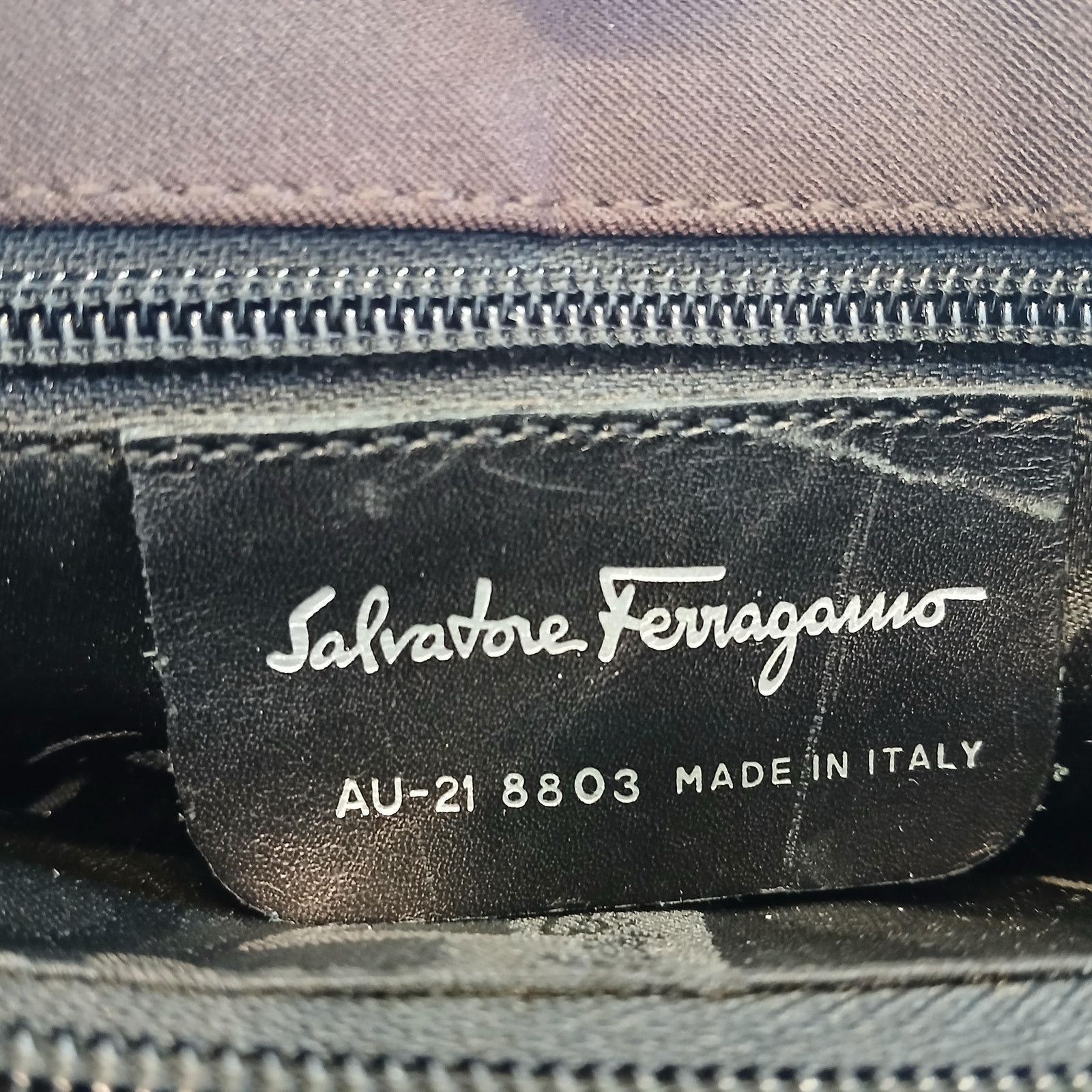 Salvatore Ferragamo Salvatore Ferragamo Vala Tote in Brown with Logo Chain Strap Size ONE SIZE - 7 Thumbnail