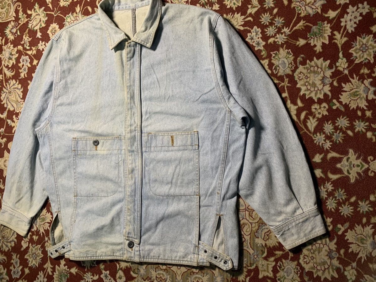 Marithe + Francois Girbaud 80s MARITHE FRANCOIS GIRBAUD DENIM JACKET BUCKLE SIDE Size US XL / EU 56 / 4 - 4 Thumbnail