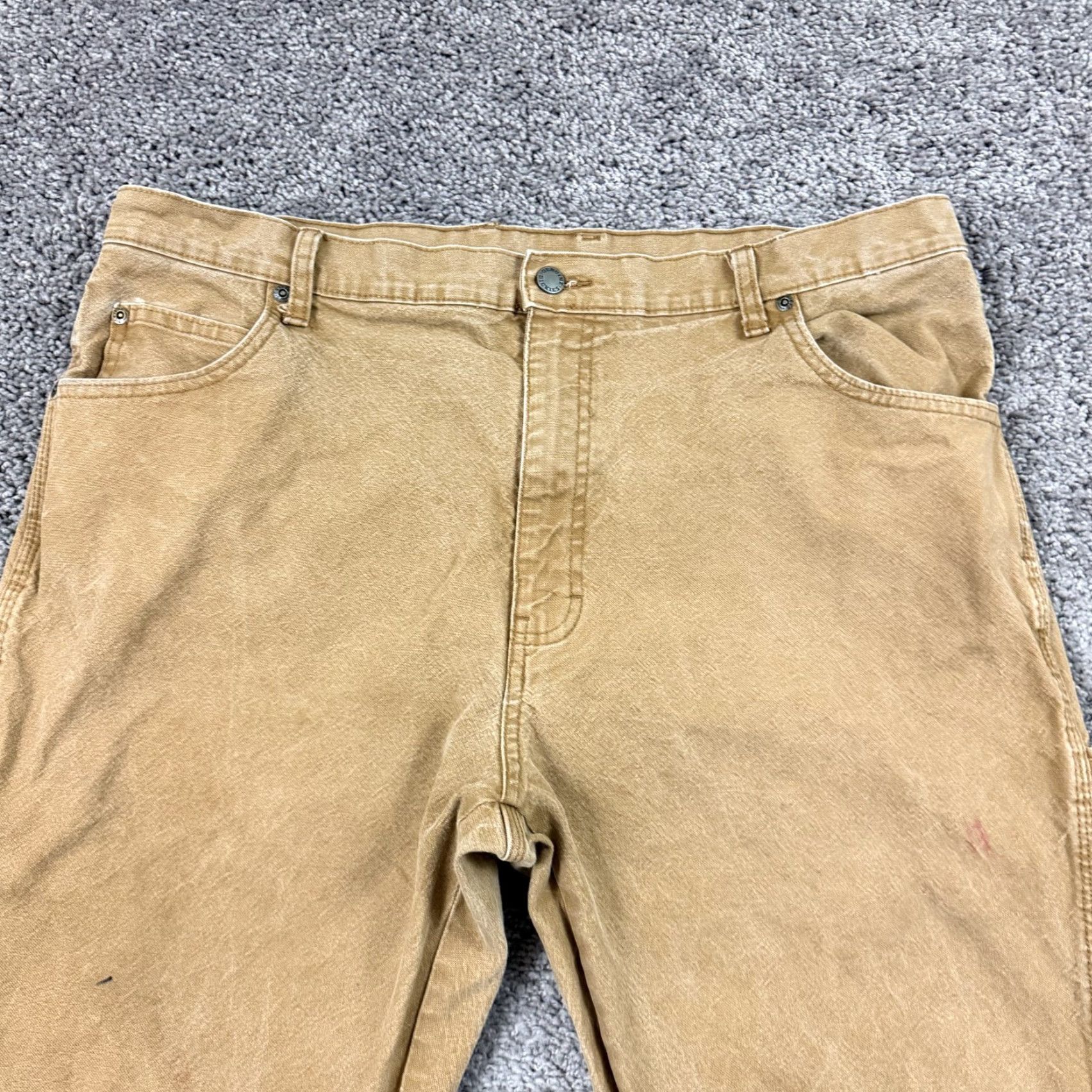 Dickies Dickies Pants 38 Brown Carpenter Canvas Mid Utility Work Wear Stretch Outdoors Men Regular Inseam 30 Size US 38 / EU 54 - 6 Thumbnail
