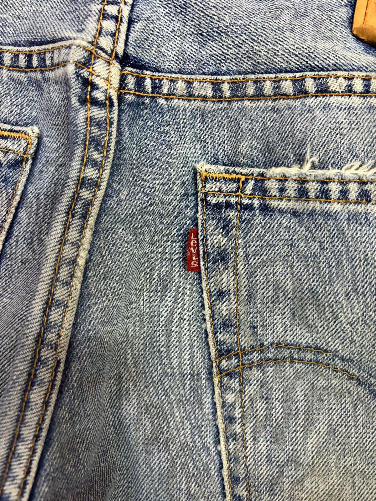 Levi's Vtg 80s Levis Rindem Lot 517 #359 Flared Distress Jeans Size US 33 - 10 Thumbnail