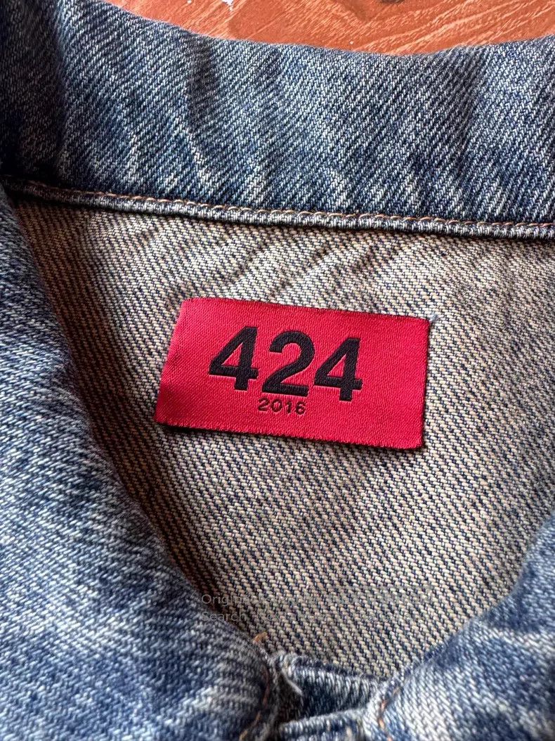 424 424 Big Destruction Denim Jacket Size US M / EU 48-50 / 2 - 6 Thumbnail