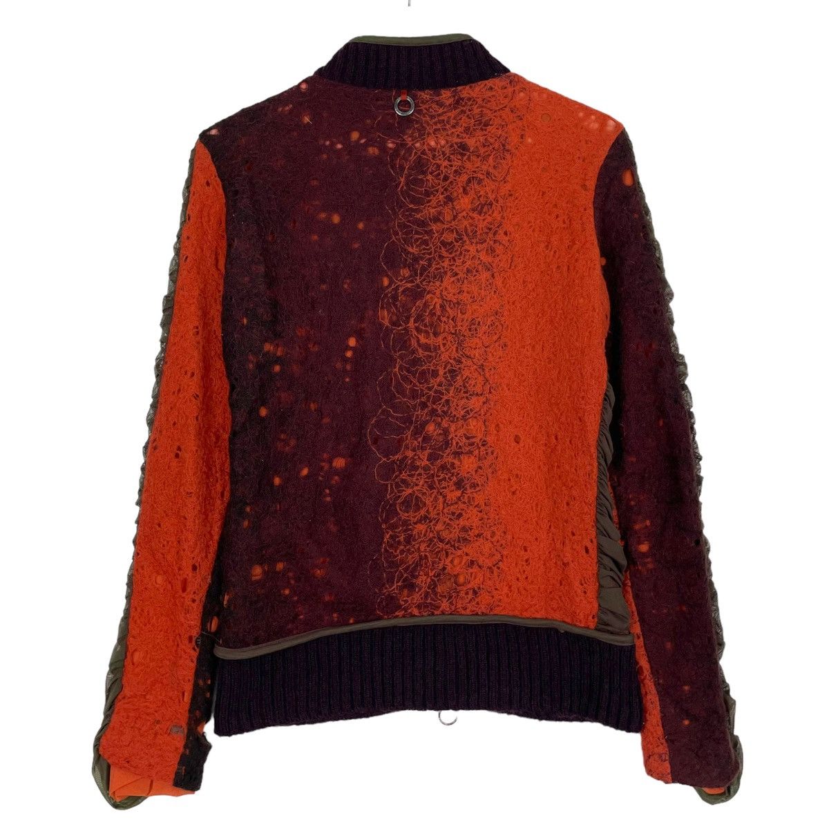 Designer × Jean Paul Gaultier 💥STQ MESH MOHAIR ZIPPER SWEATER JPG STYLE Size S / US 4 / IT 40 - 8 Thumbnail