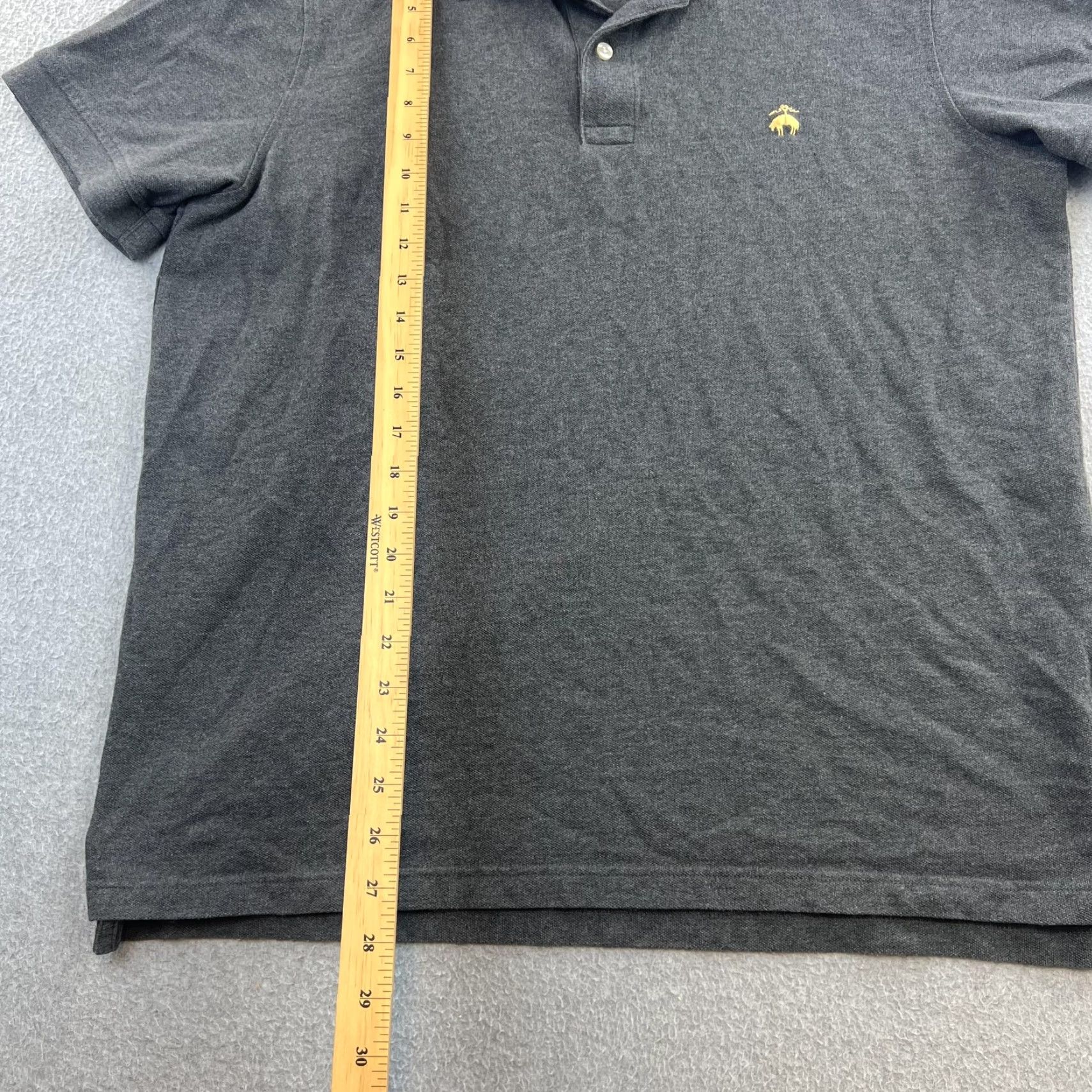 Brooks Brothers Brooks Brothers Polo Shirt Mens XL Gray Performance Slim Fit Cotton Shirt Size US XL / EU 56 / 4 - 3 Thumbnail