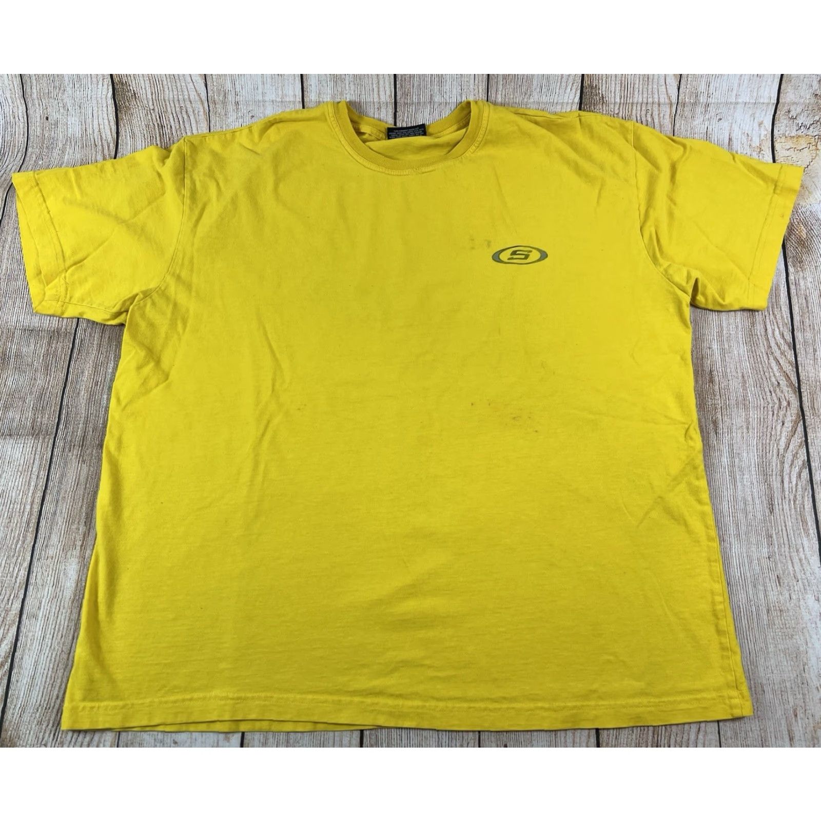 Vintage VINTAGE Distressed Y2K Structure Sport Yellow T Shirt XL Men Crew Neck Short Sleeve Size XL Yellow Grunge Hipster Punk Vintage Yes Size US XL / EU 56 / 4 - 2 Thumbnail