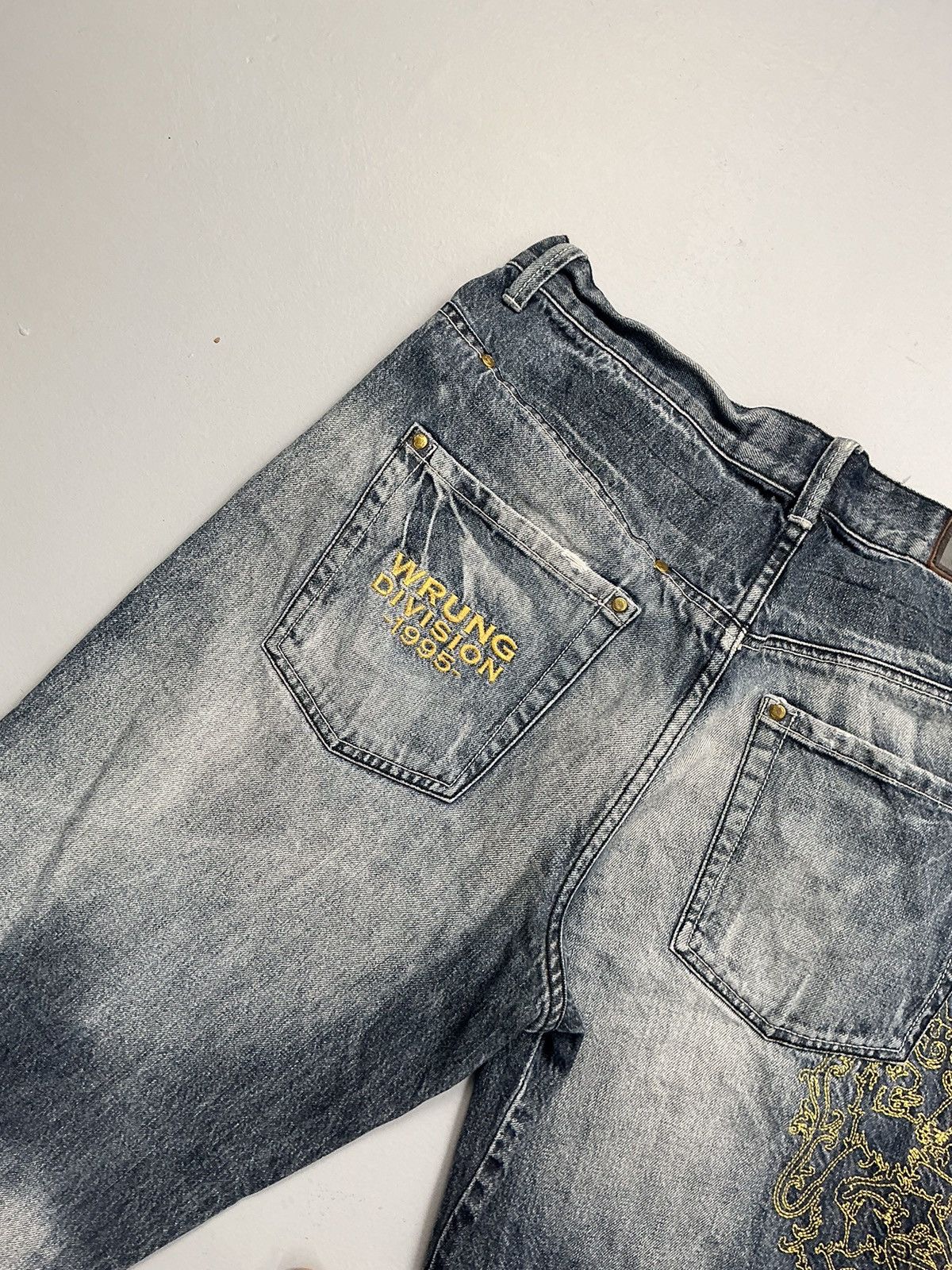Wrung Vintage wrung Davidson embroidered denim Size US 36 / EU 52 - 15 Thumbnail