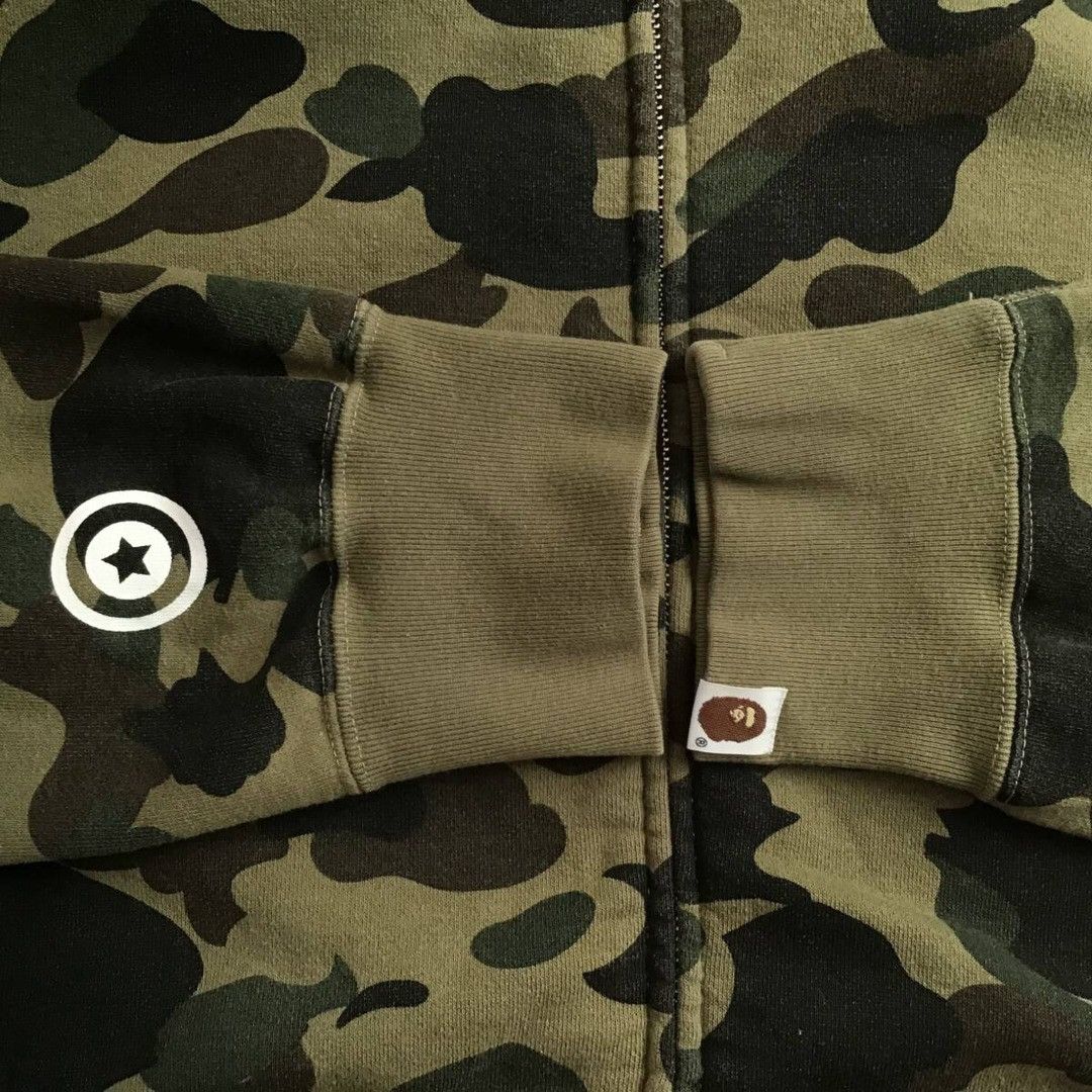 Bape BAPE 1st Camo Green Shark Full Zip Hoodie a bathing ape WGM Size US XXL / EU 58 / 5 - 7 Thumbnail