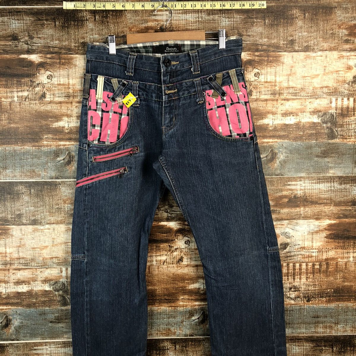Japanese Brand DL Dominate double waist streetwear Blue Denim Pants #C623 Size US 30 / EU 46 - 2 Thumbnail