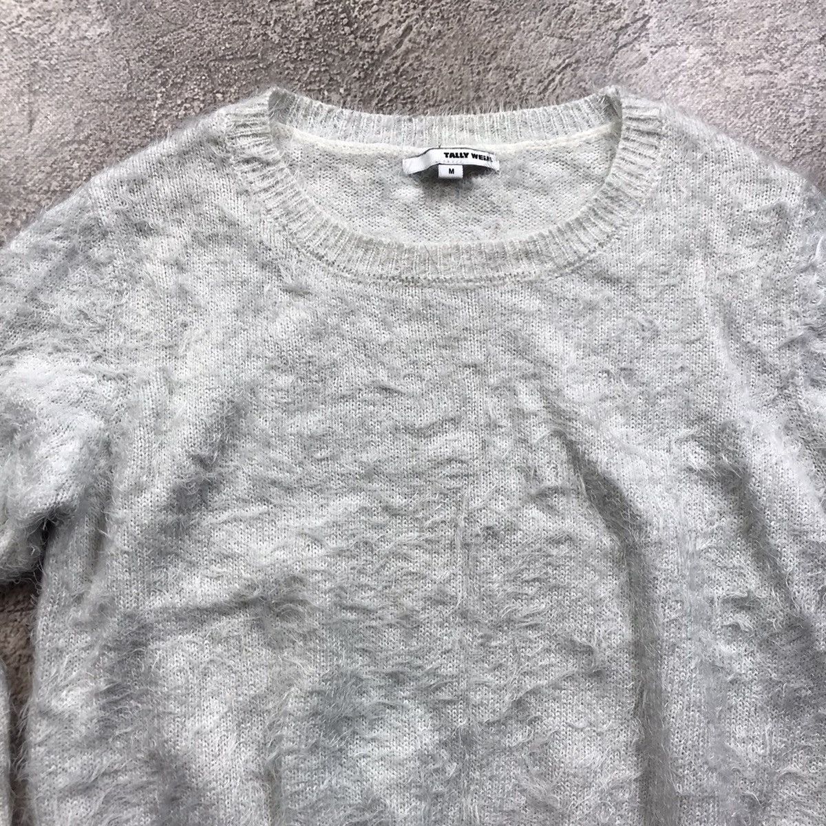 Japanese Brand Vintage Y2K ABSTRACT MOHAIR SWEATER Knitted Oversized 90s Size M / US 6-8 / IT 42-44 - 3 Thumbnail