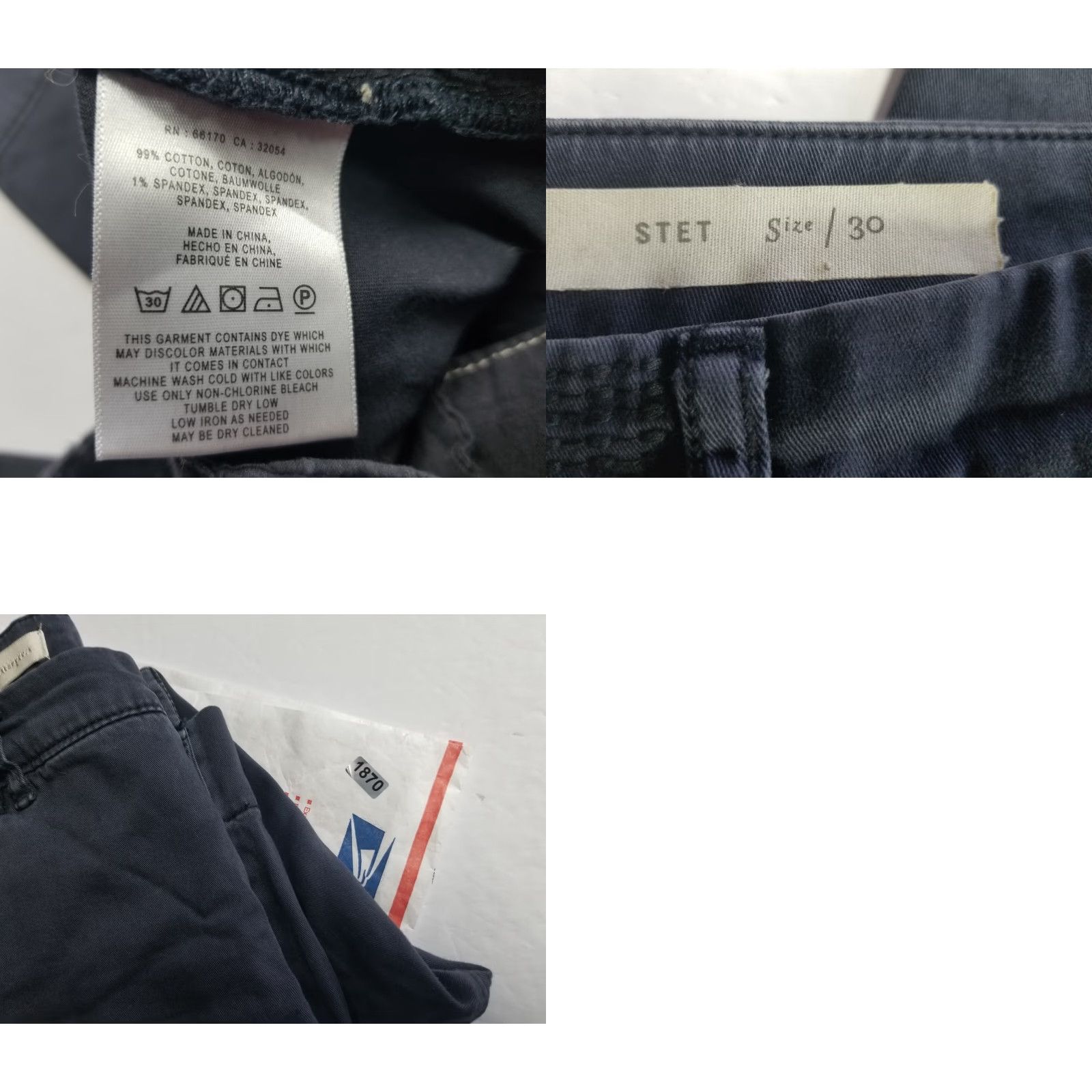 Vintage Pilcro Pilcro Stet Gray Bootcut Pants 30 Women Regular Inseam 26" Knit Cotton Blend Front Flat Mid Rise Size 30" / US 8 / IT 44 - 8 Thumbnail
