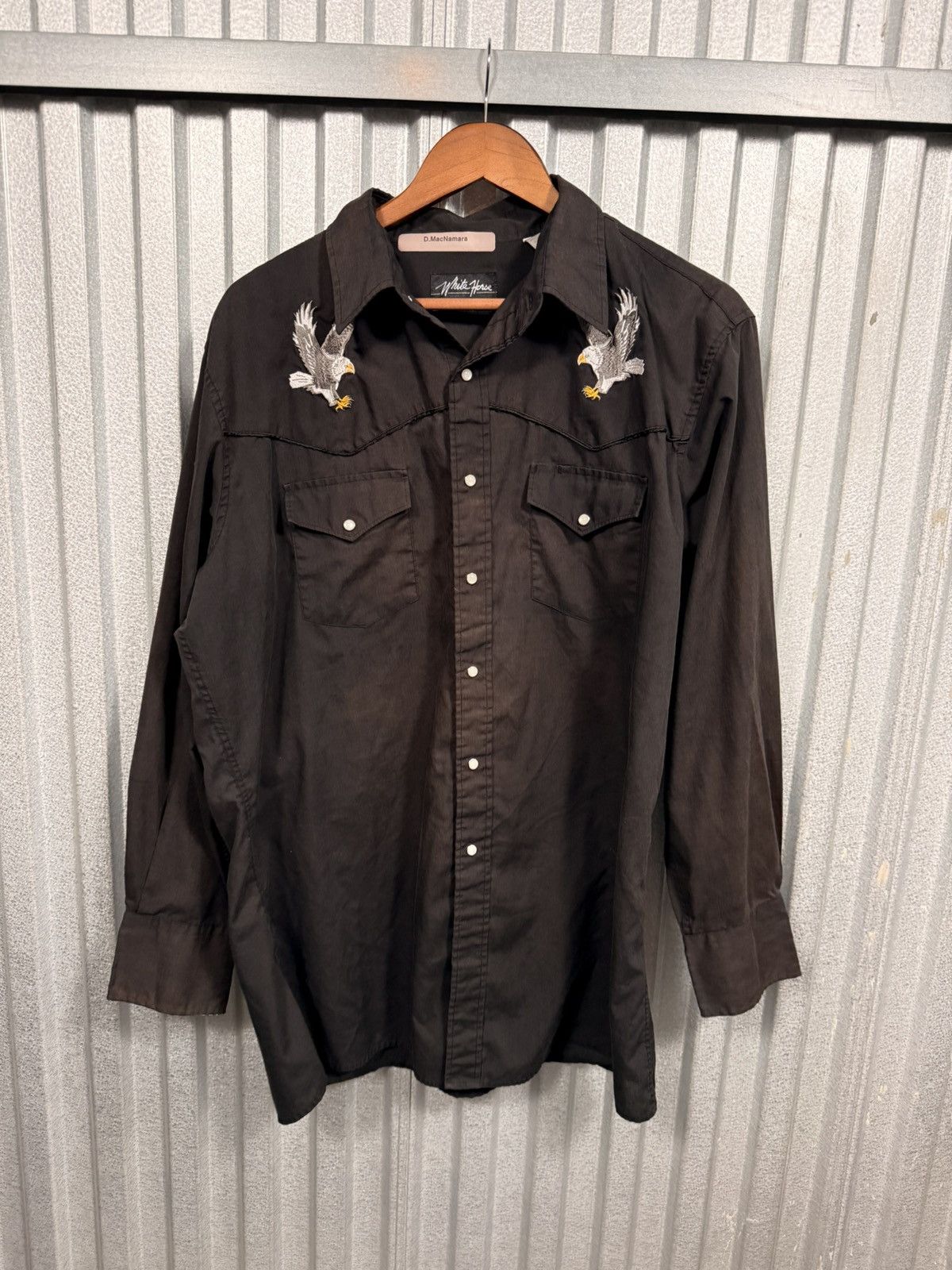 Other Vintage White Horse eagle Pearl Snap Button Up Western Shirt Size US XL / EU 56 / 4 - 3 Thumbnail
