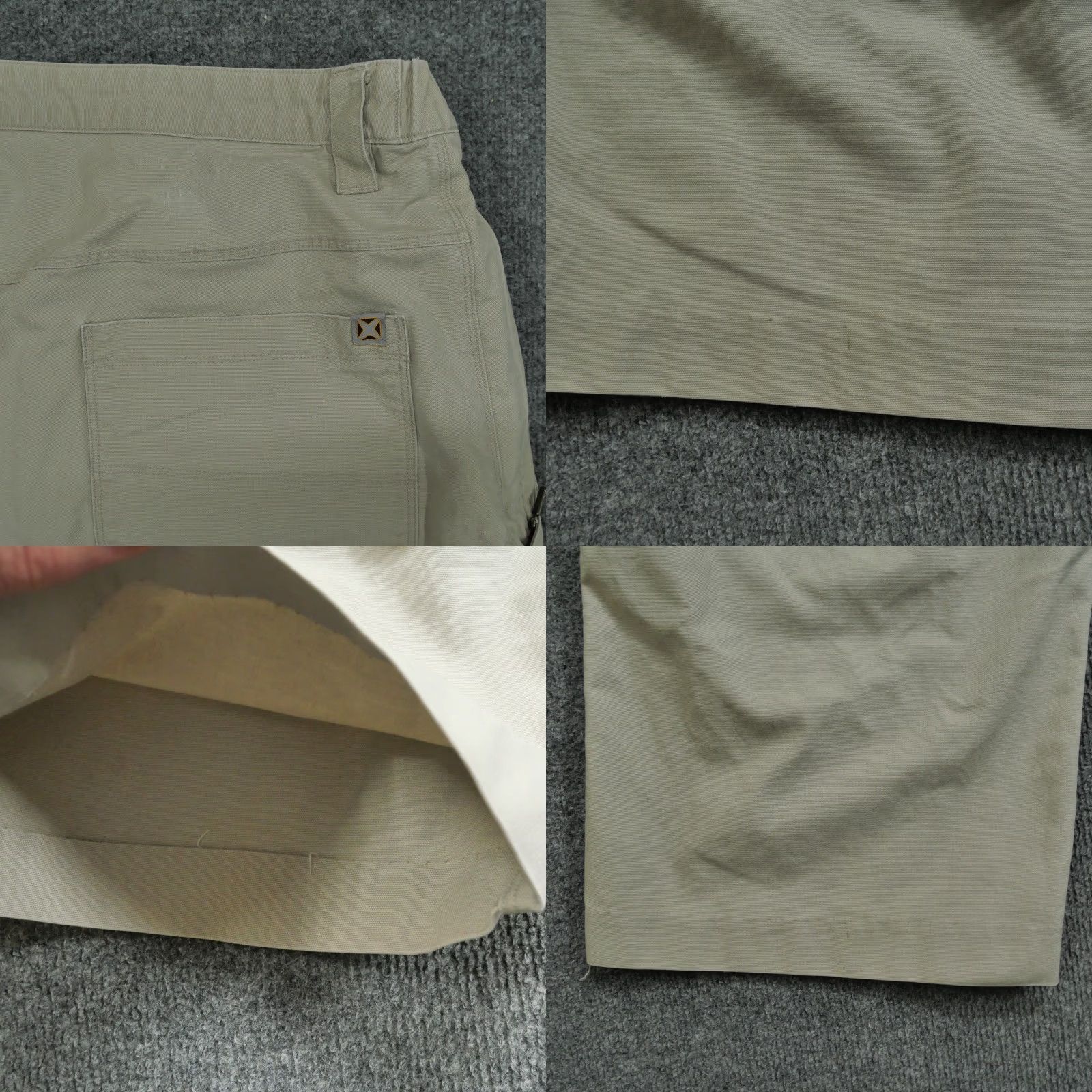 Doublet Vert Cargo pants Mens 48 Medium Tan Khaki Double Knee Stretch Hemmed Cargo Pocket Inseam 31in Wide Leg Style Outdoor Casual Modern Mens Pants Jeans Size US 44 / EU 60 - 9 Thumbnail