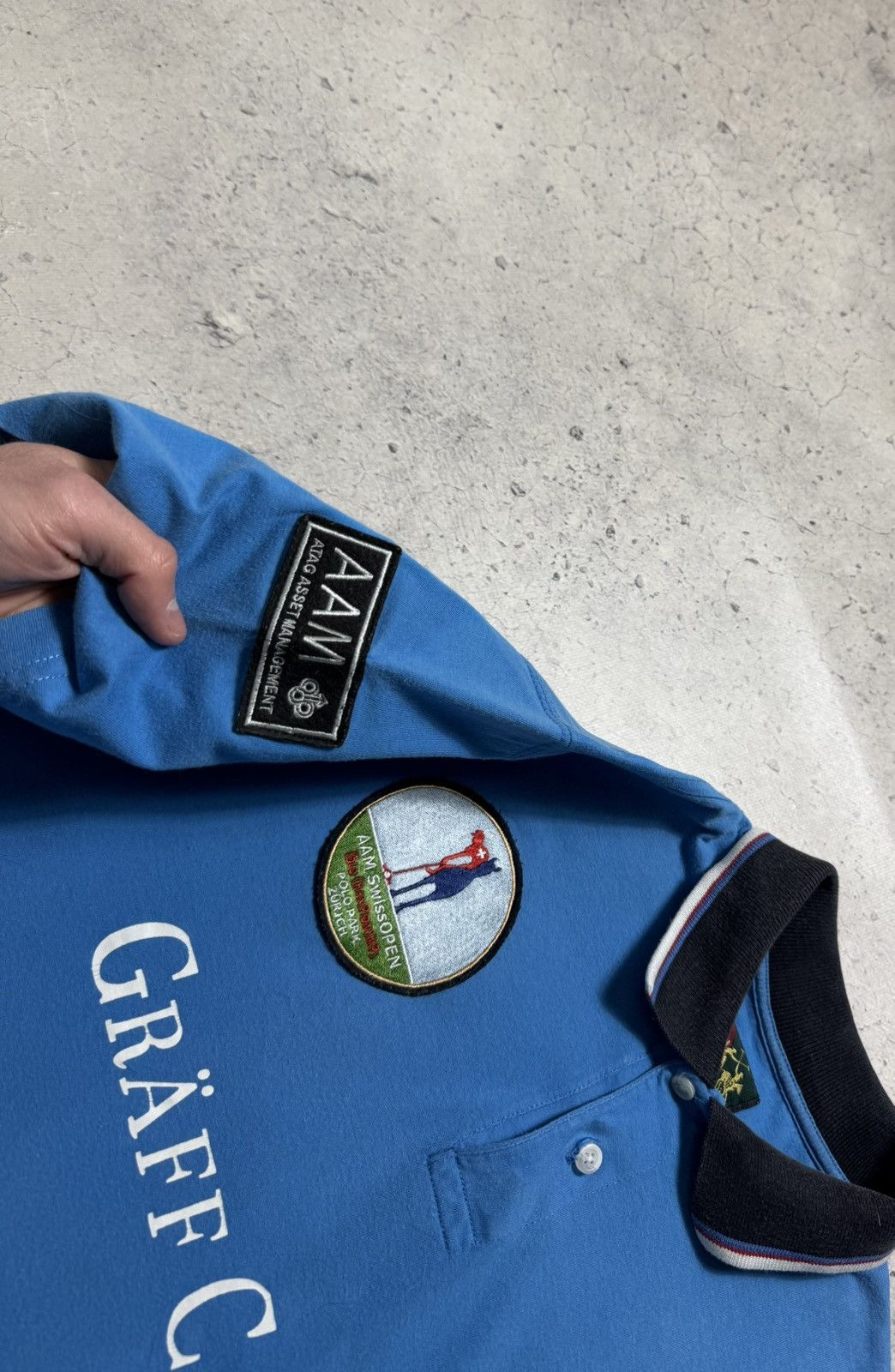 La Martina La Martina #3 Polo Team Vintage Polo Shirt Size M Blue Size US M / EU 48-50 / 2 - 6 Thumbnail
