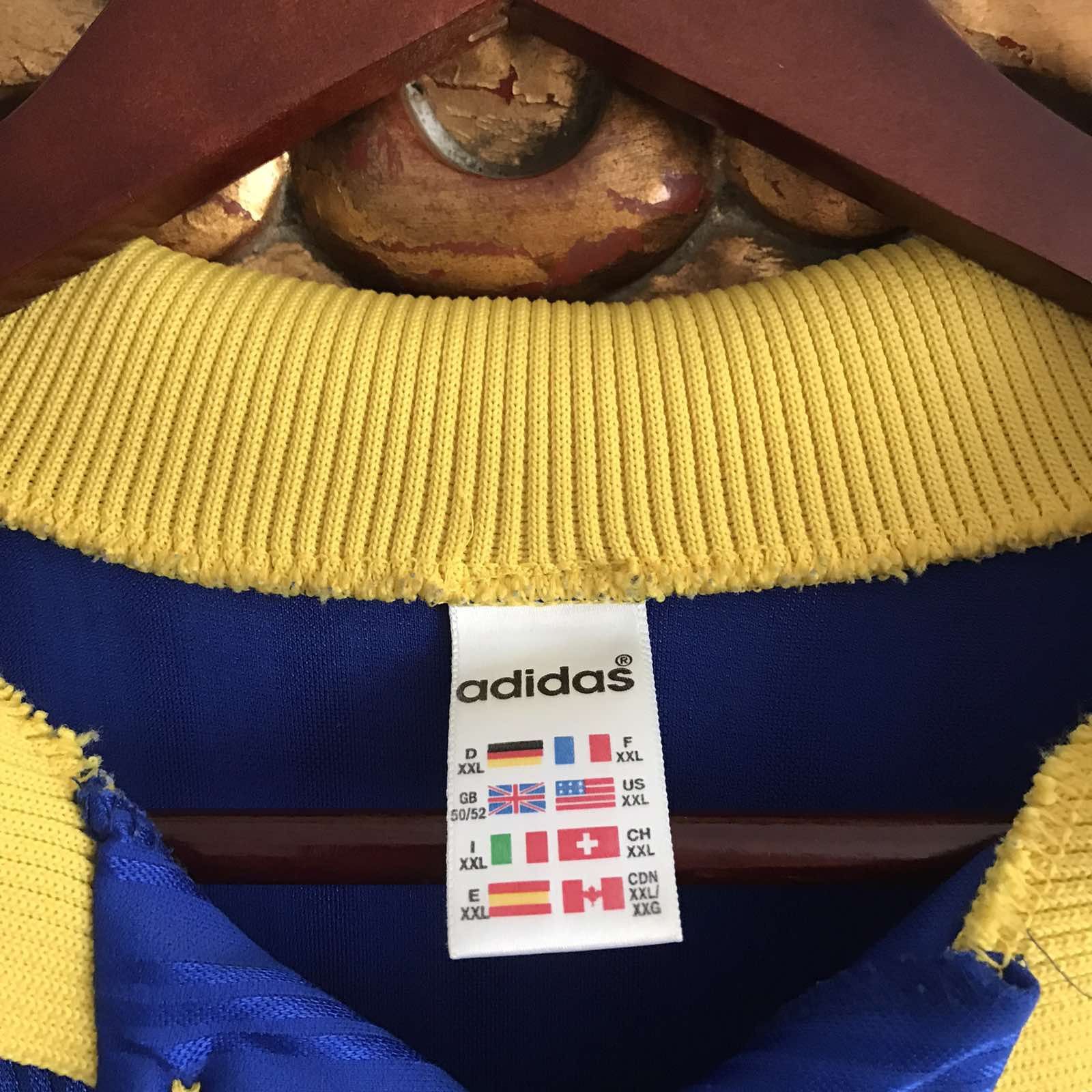 Adidas Rare Vintage Adidas Blockcore Soccer Jersey 90s Size US XXL / EU 58 / 5 - 4 Thumbnail
