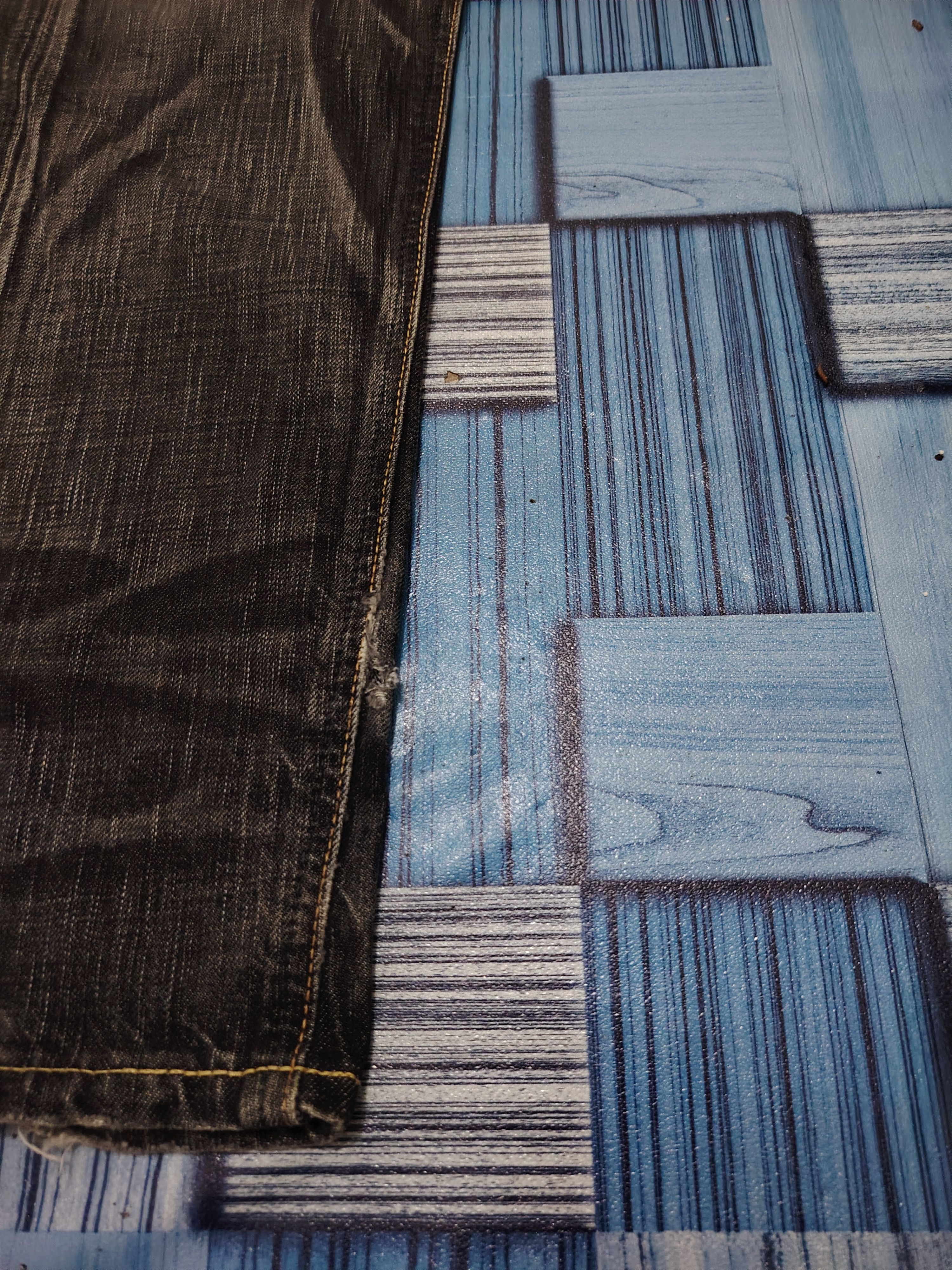 Who Decides War Japanese Edwin 503 Blue Trip Flared Jeans Distressed Jeans Size US 30 / EU 46 - 14 Thumbnail