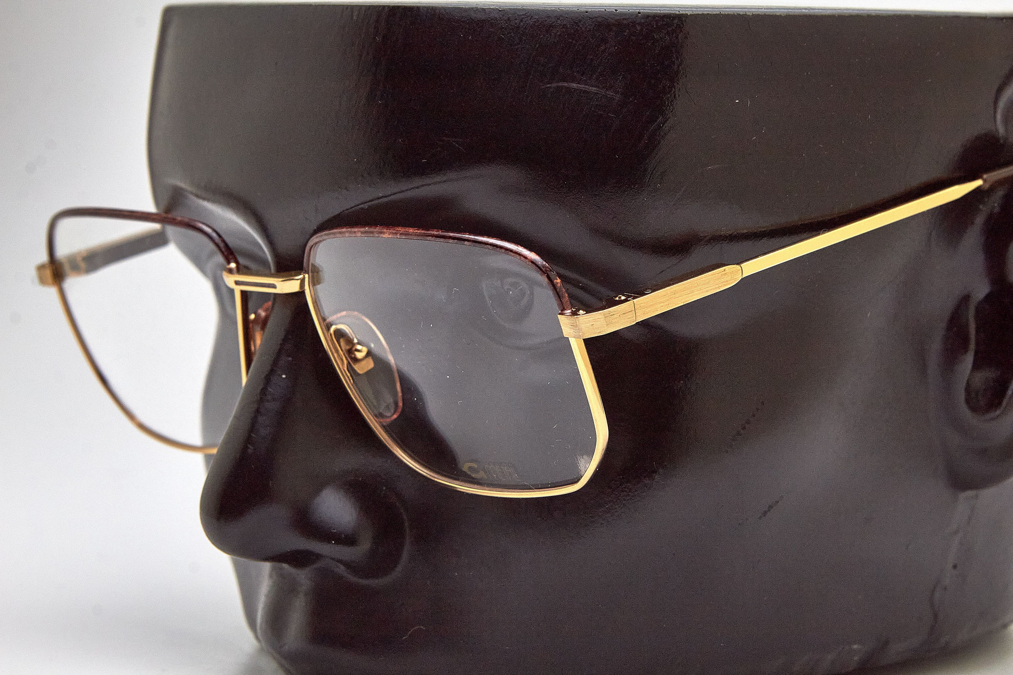 Vintage Old Money GRASSET Gold&Tortoise Rectangular Quiet Lux Specs Size ONE SIZE - 8 Thumbnail