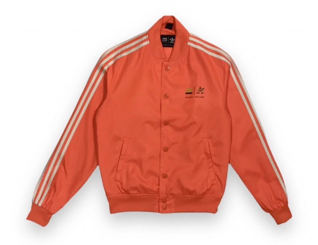 Adidas × Pharrell Adidas Pharrell Williams Bomber Button Jacket Bright Orange Size US M / EU 48-50 / 2 - 2 Thumbnail