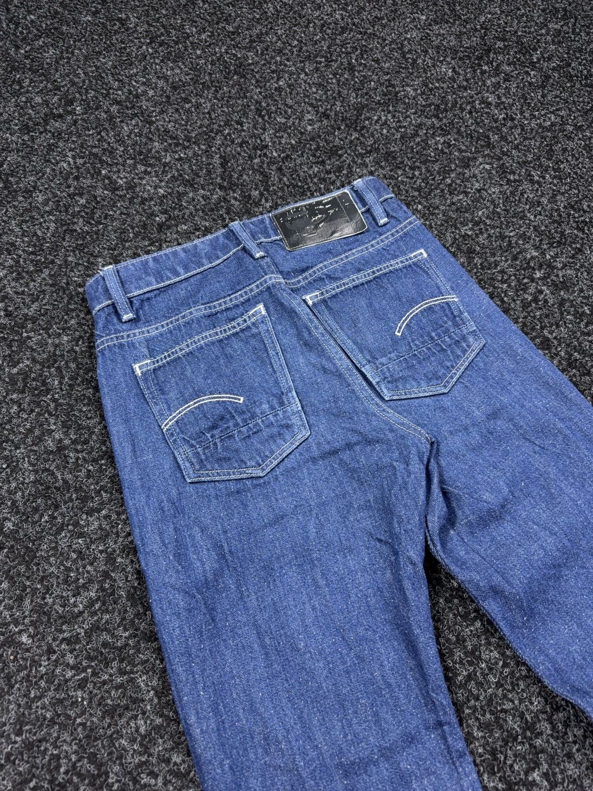 G-Star Vintage 00s Y2K G-Star RAW Triple A Straight Dark Blue Jeans Size 26" / US 2 / IT 38 - 16 Thumbnail