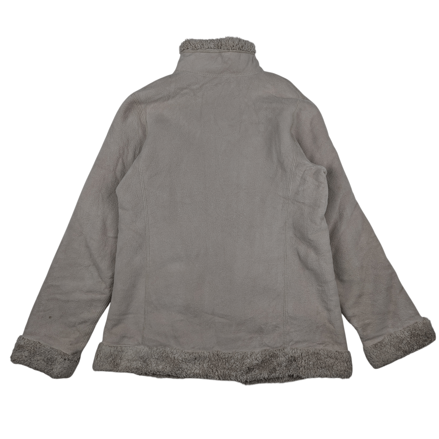 Uniqlo 2000's UNIQLO Reversible Grey Faux Fur Winter Fleece Jacket Size S / US 4 / IT 40 - 8 Thumbnail