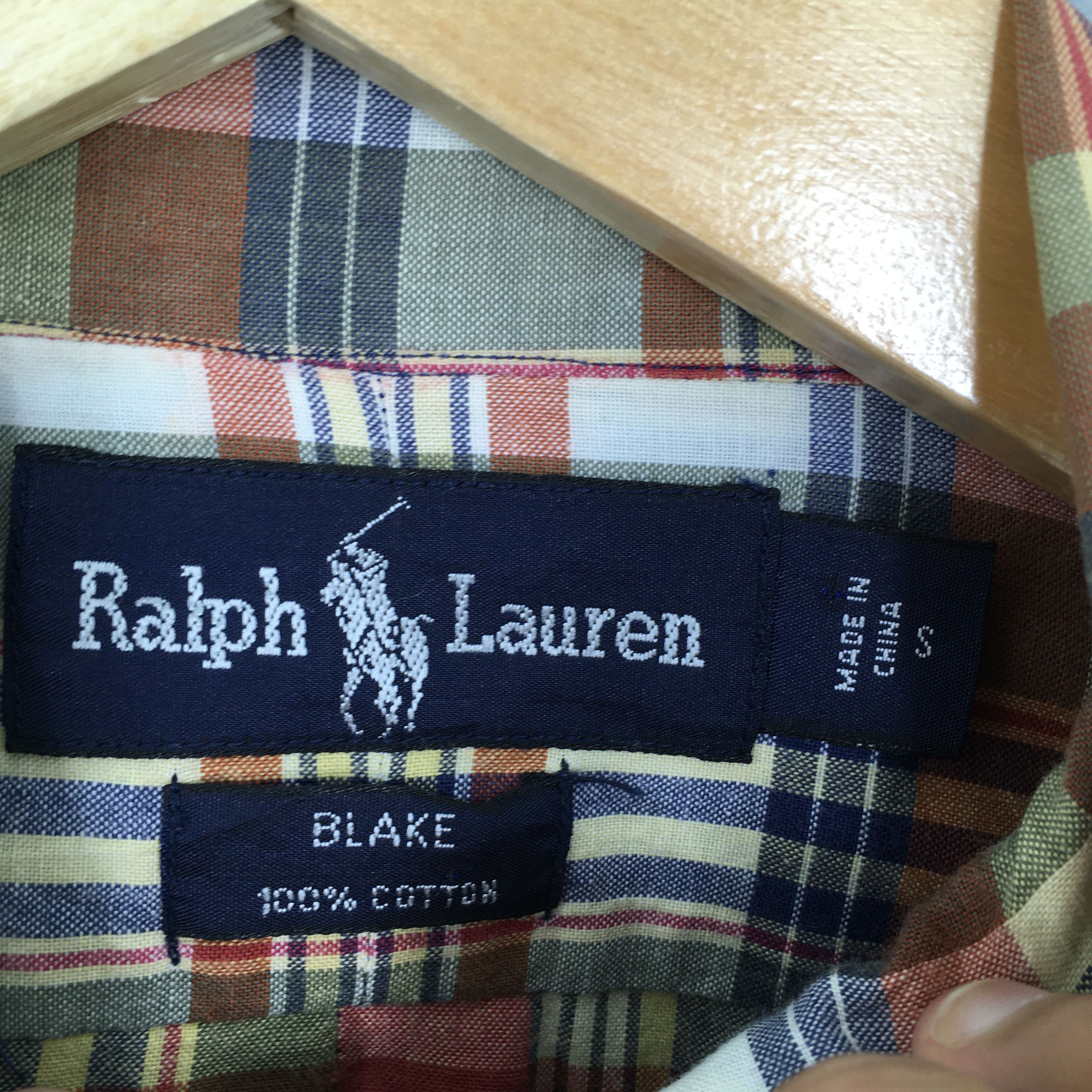 Polo Ralph Lauren × Ralph Lauren × Vintage Vintage 90's Polo Ralph Lauren Checkered Shirt Large Size US S / EU 44-46 / 1 - 6 Thumbnail