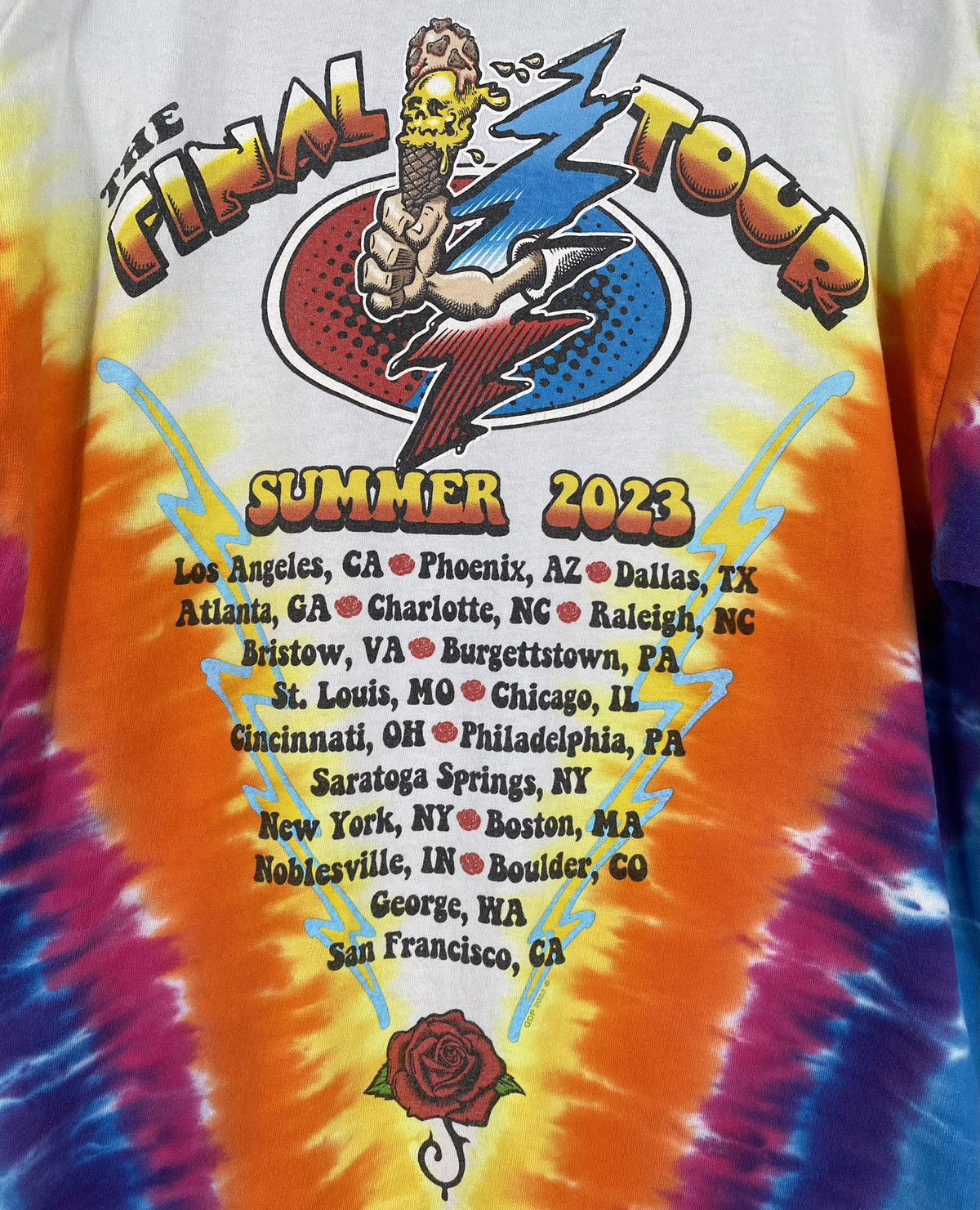 Other Liquid Blue Grateful Dead 2023 The Final Tour T-shirt Mens Size US L / EU 52-54 / 3 - 6 Thumbnail