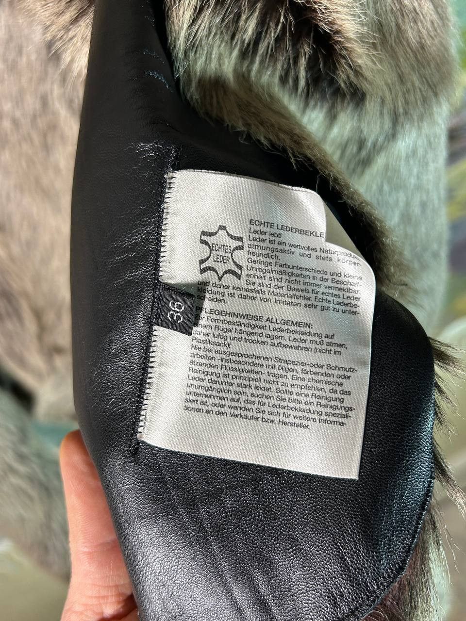 Annette Gortz Annette Görtz Fur & Leather Coat Real Fur AvantGarde EU36 Size S / US 4 / IT 40 - 12 Thumbnail