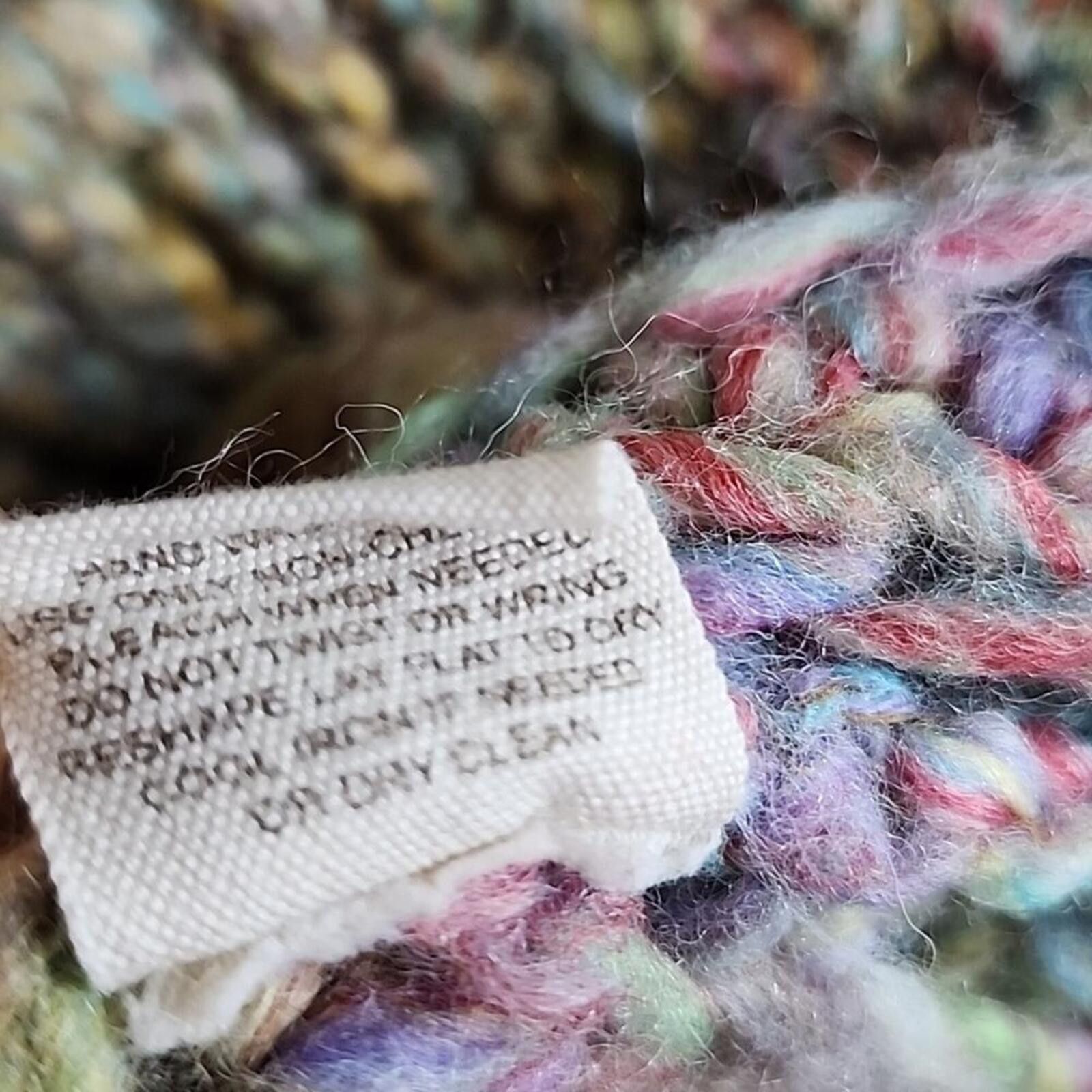 Free People Free People Technicolor Multicolor Rainbow Cardigan Sweater Size S / US 4 / IT 40 - 5 Thumbnail