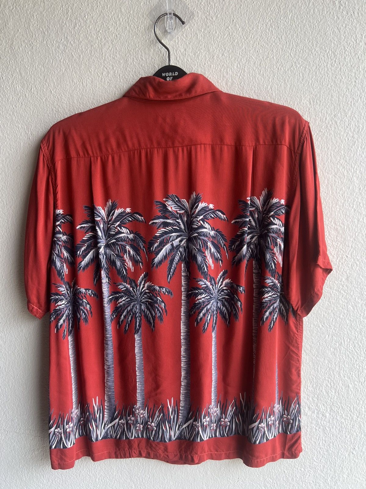Aloha McCoy Sportswear Palm Trees 100% Rayon Hawaiian Shirt