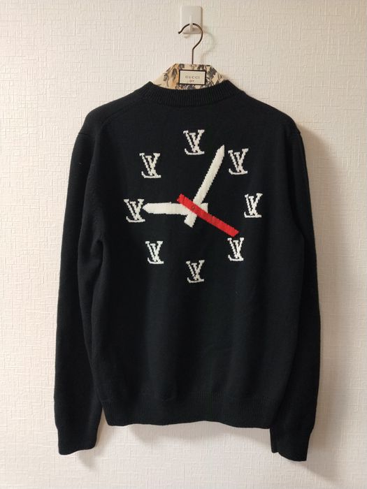 Louis Vuitton L Virgil X Louis Vuitton 2021 Lv Clock Intarsia Sweater Crew